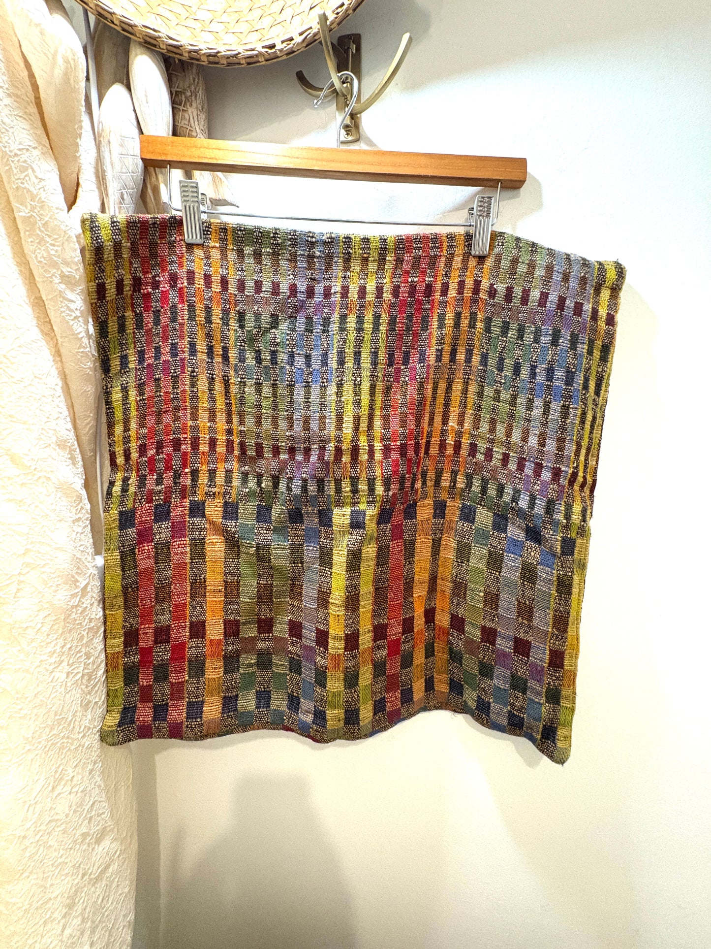 Crate and BarrelCOLOR BLOCKS Throw/Blanket-40%Silk60% Wool & 2 Pillow Cases