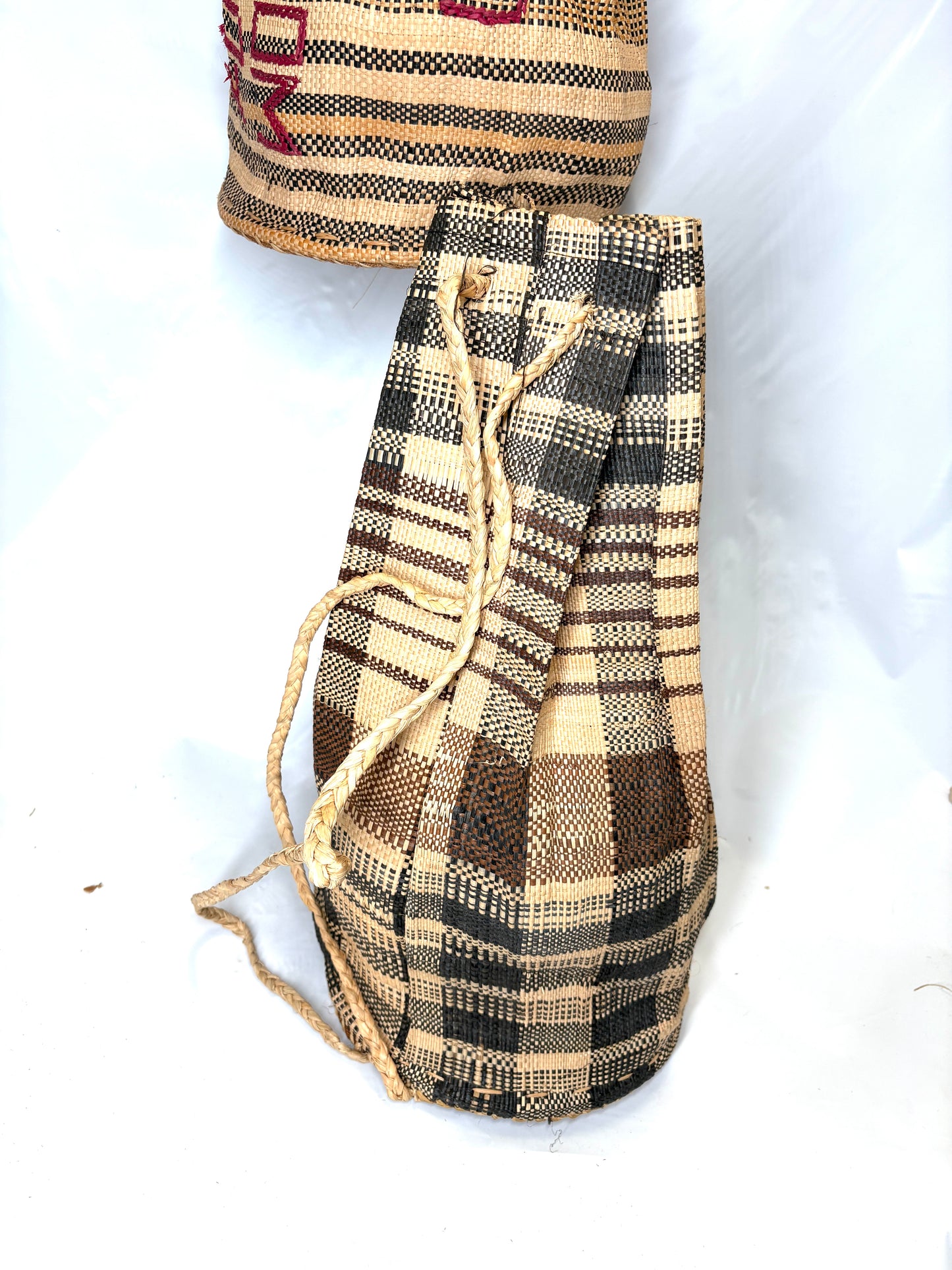 Vintage drawstring backpack