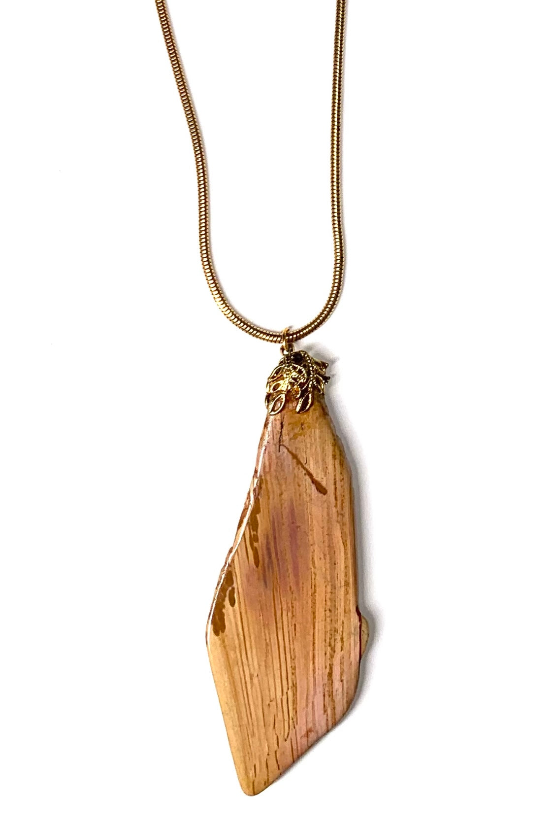 Vintage handmade certified pendant with necklace