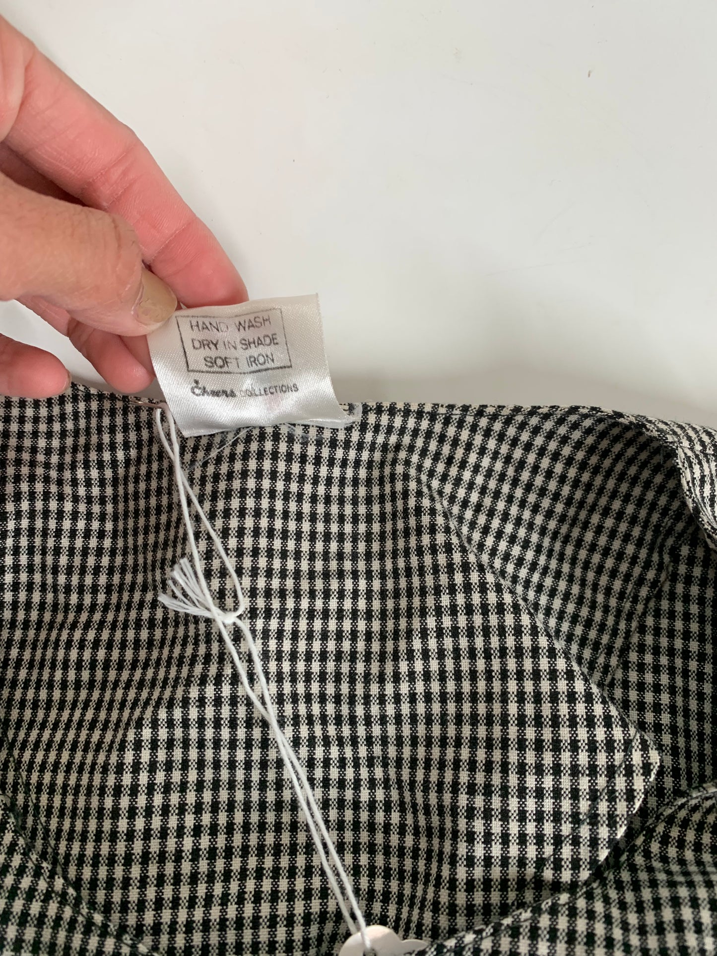 Unique vintage black and white shirt