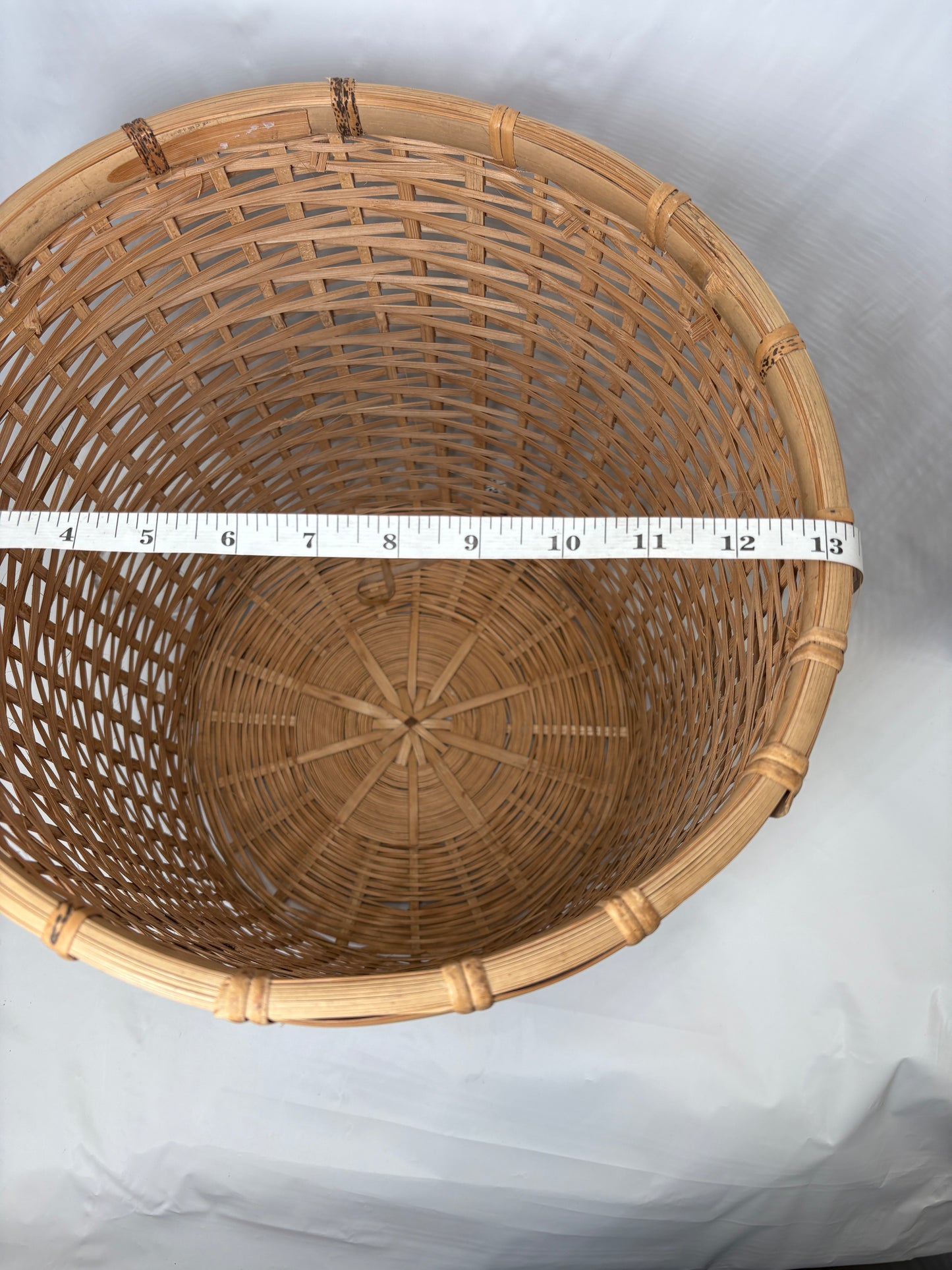 Vintage Bamboo RattanBasket