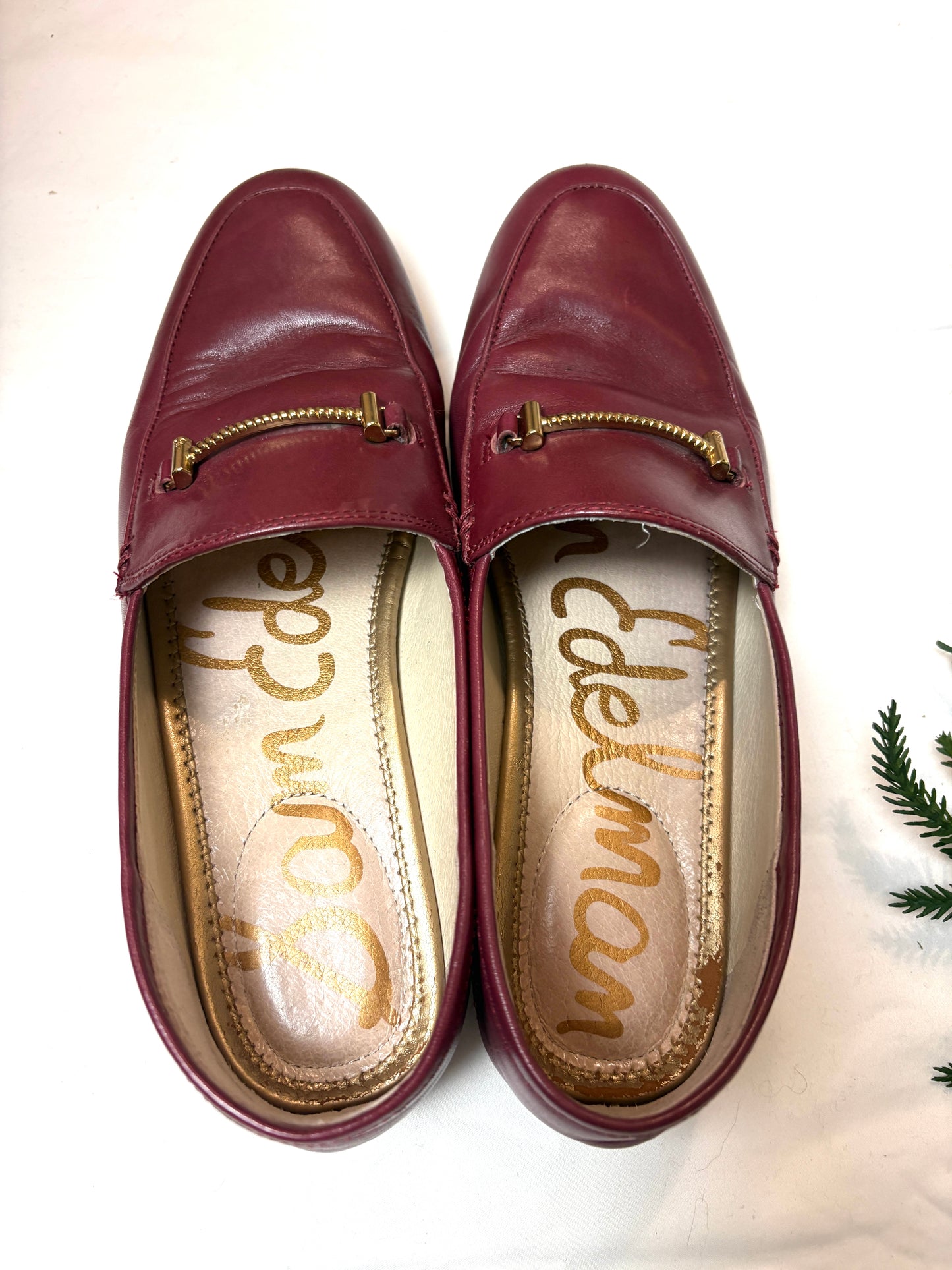 Sam Edelman Loafers, Size 7, Red Color
