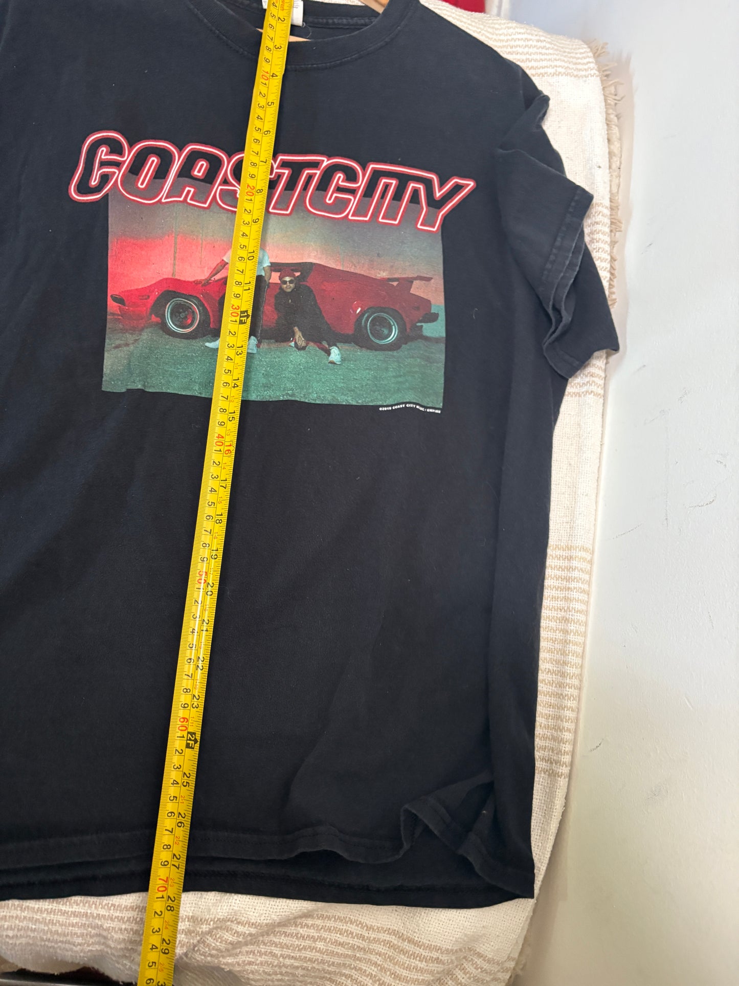 COASTCITY graphic Black Color T-shirt Size L