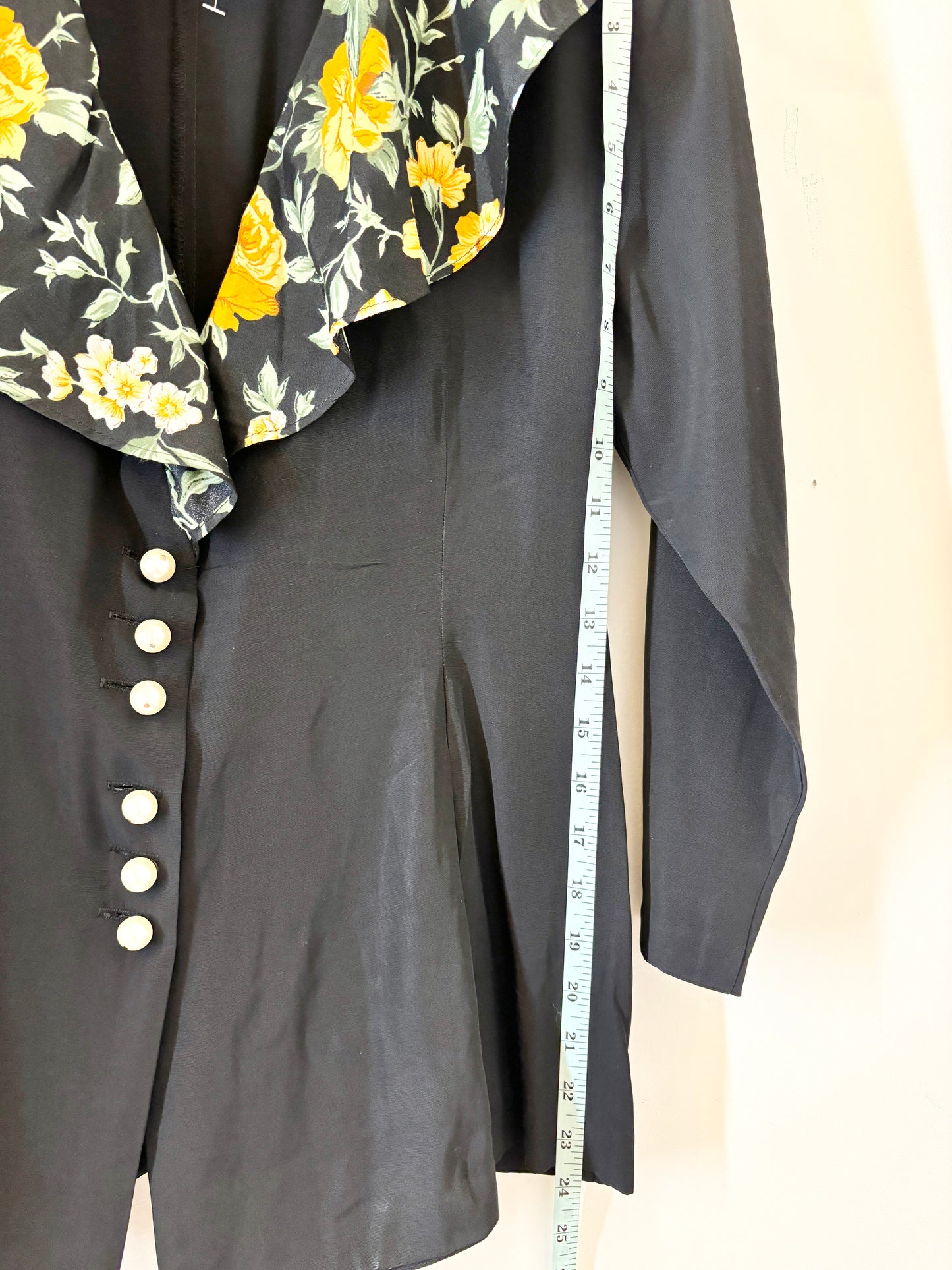 Vintage 80s Laffel Floral Button Down