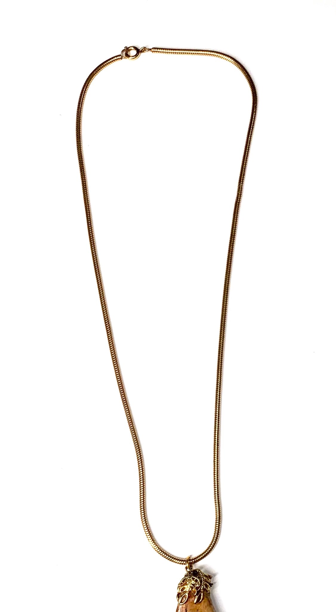 Vintage handmade certified pendant with necklace