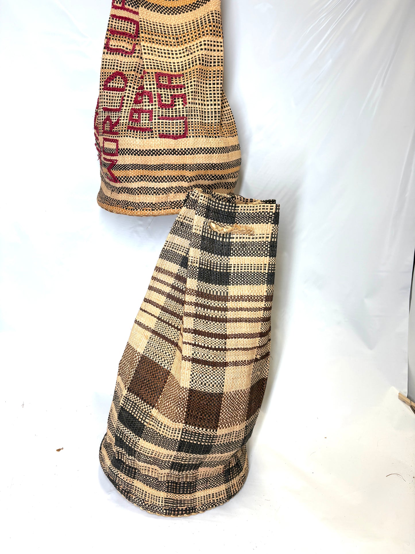 Vintage drawstring backpack