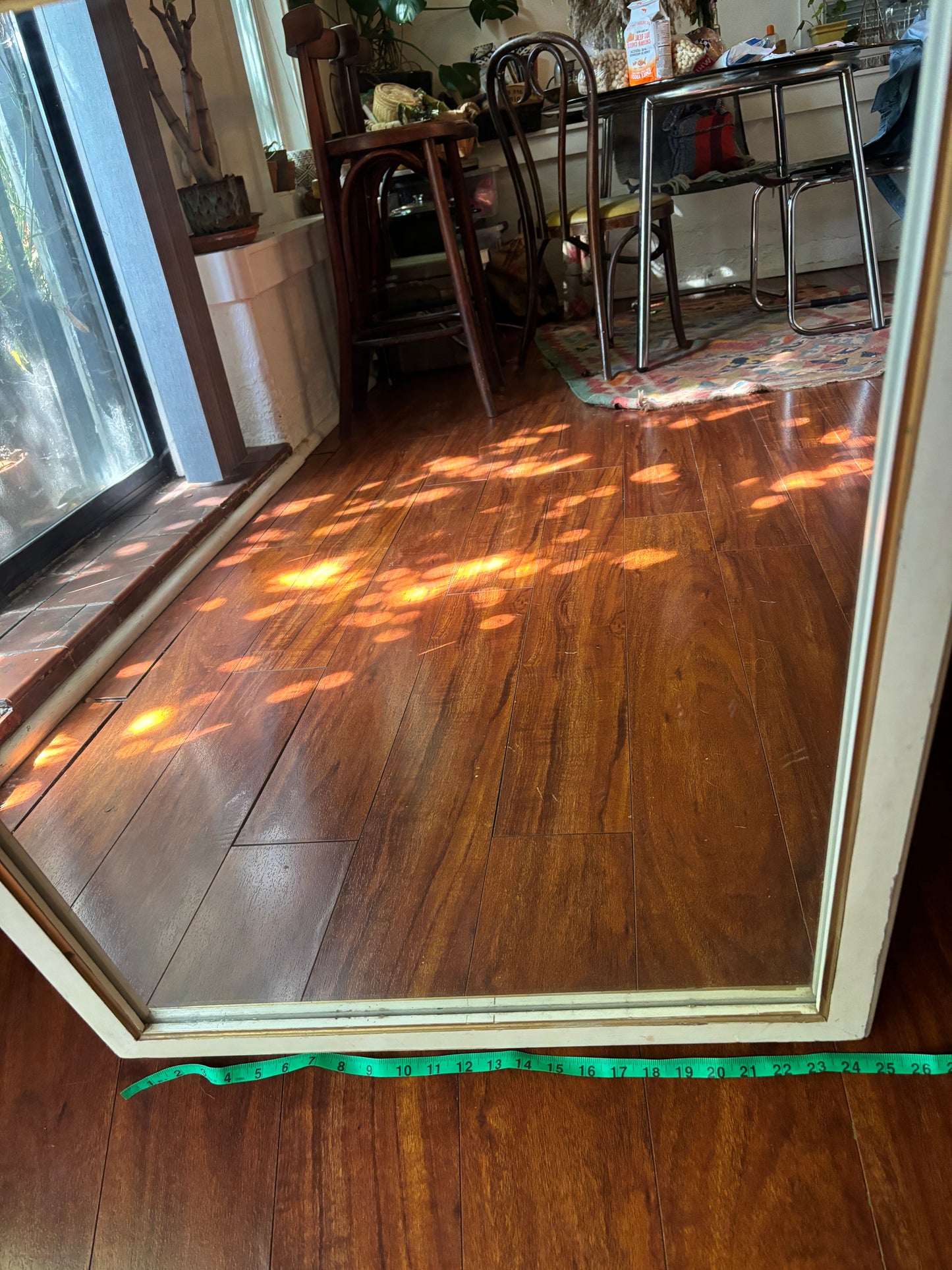 Vintage Mirror with Distressed Wood Frame