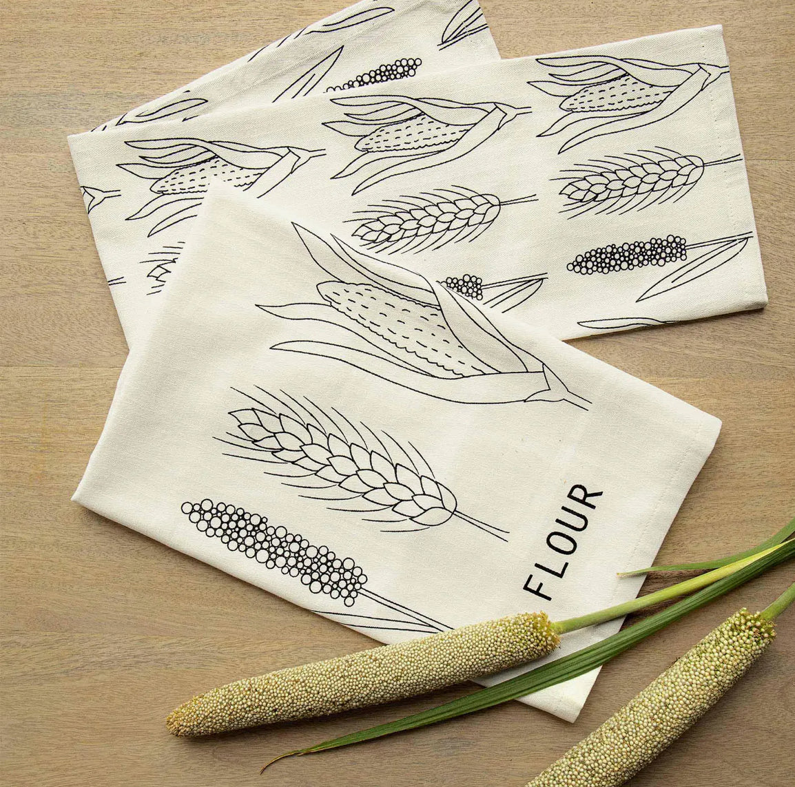 Printed Flour Dish Cotton Towel