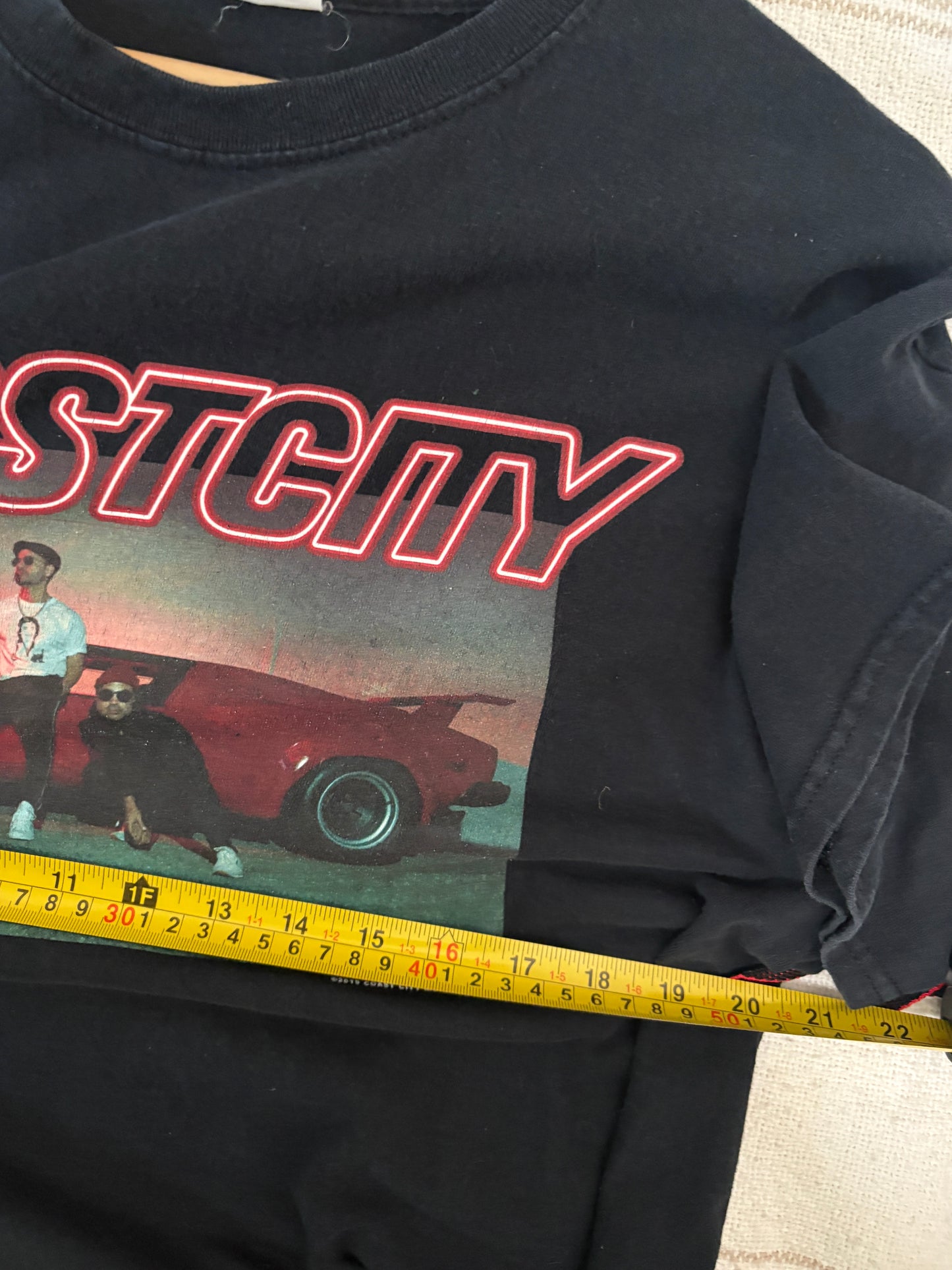 COASTCITY graphic Black Color T-shirt Size L