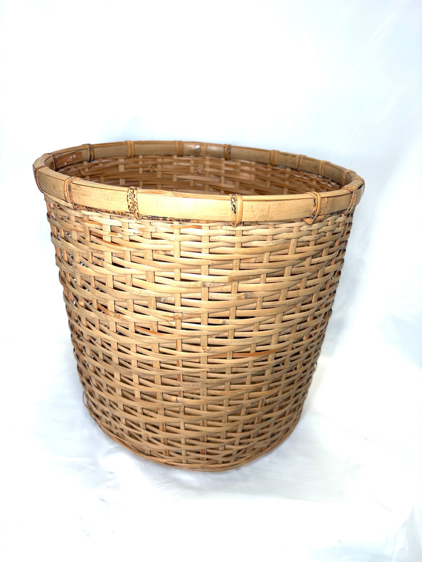 Vintage Bamboo RattanBasket