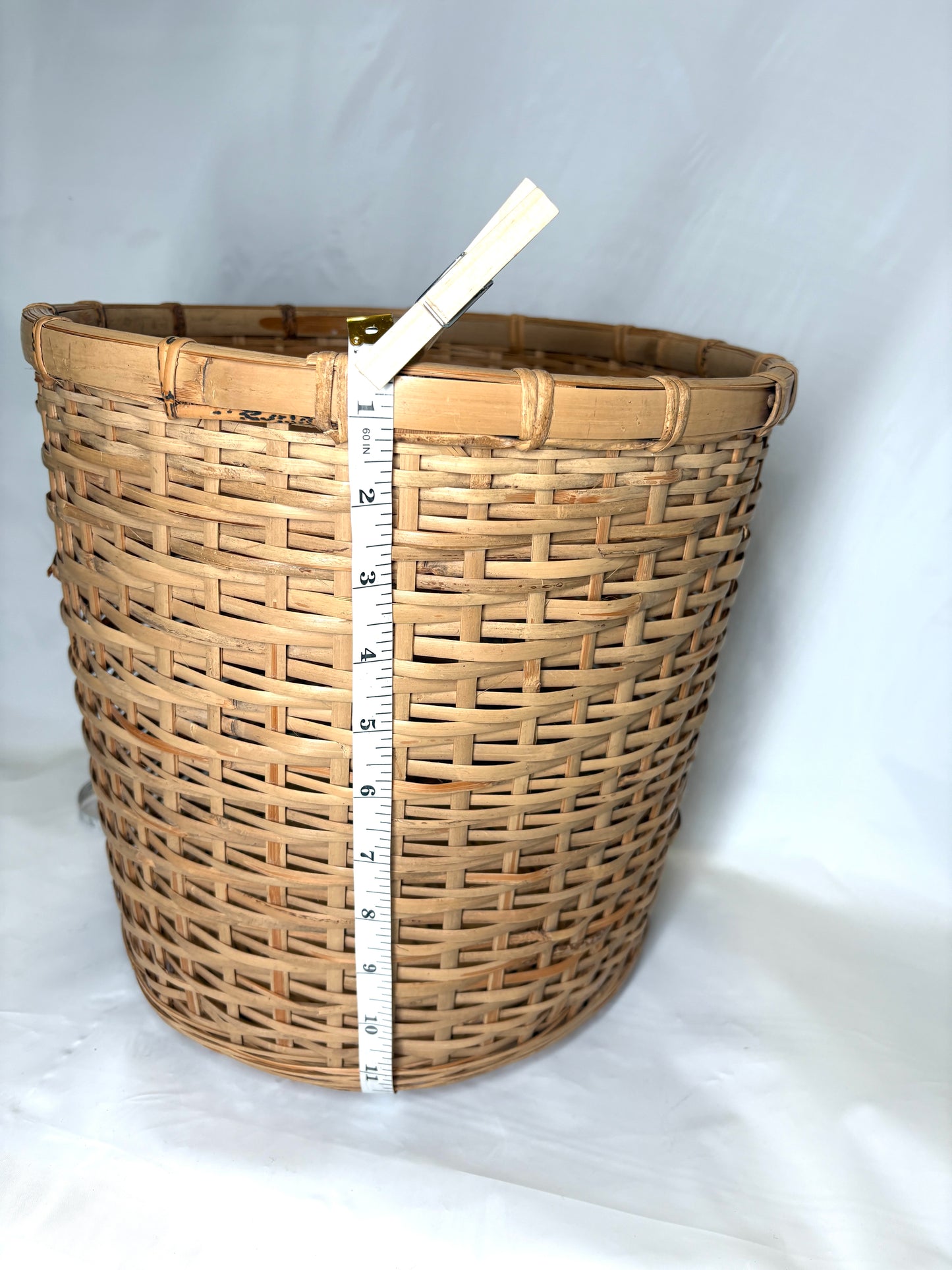 Vintage Bamboo RattanBasket