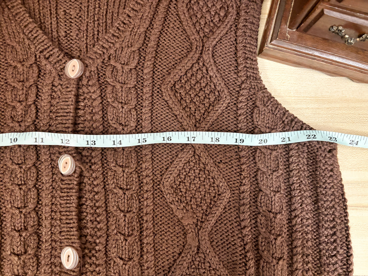 Handmade Brown Knit Sweater