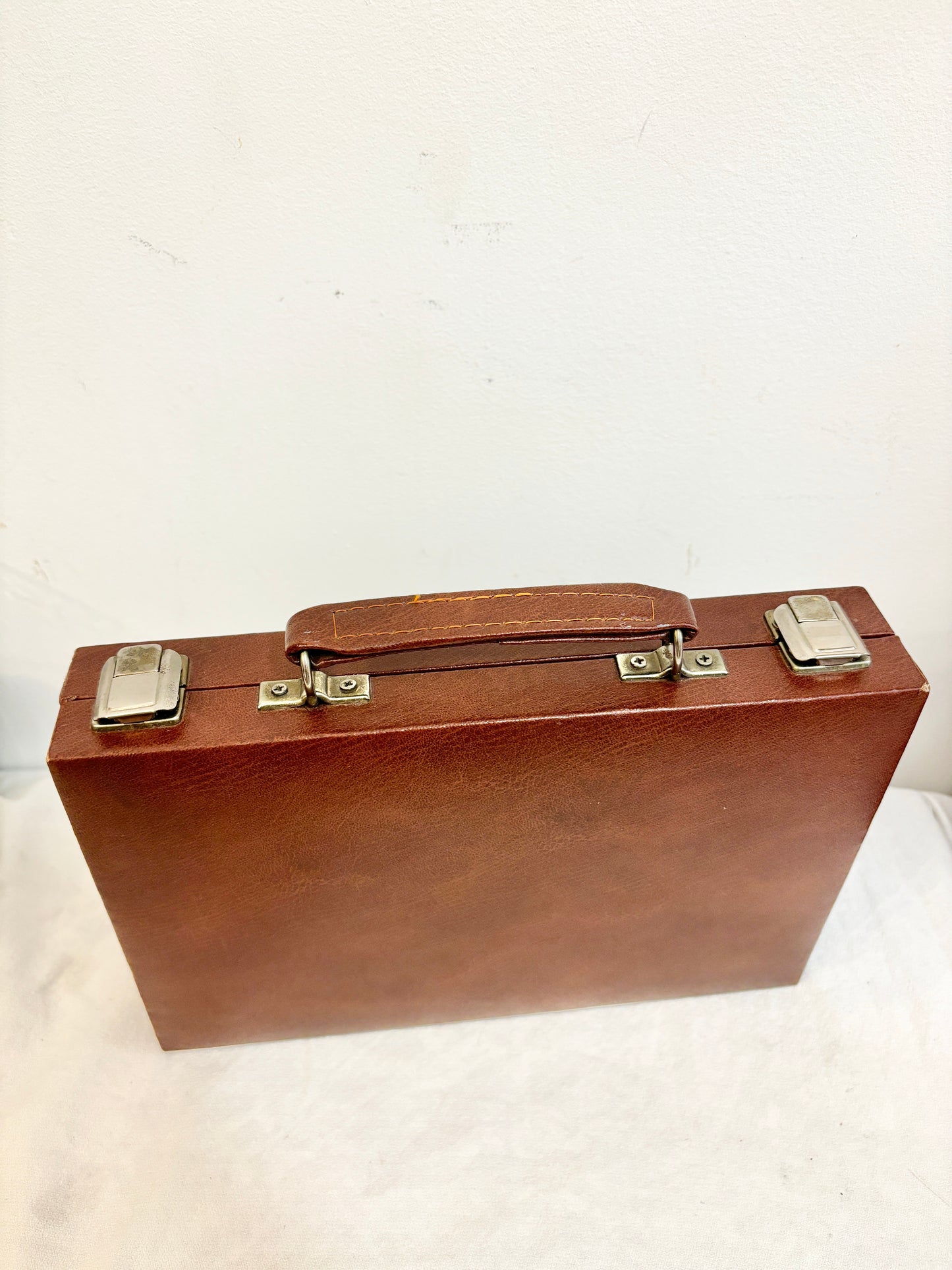 Classic vintage backgammon travel set