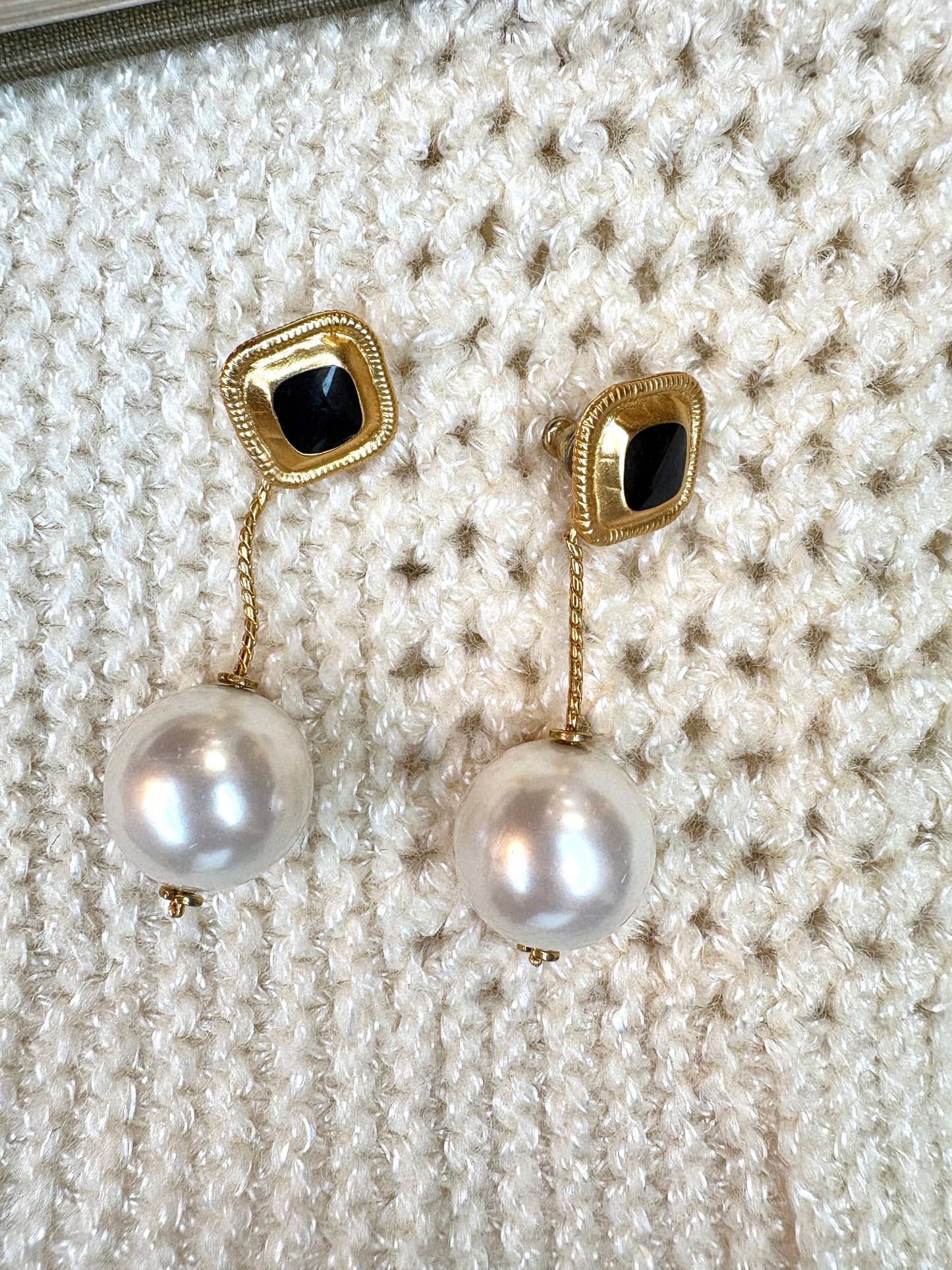 These vintage earrings come packaged