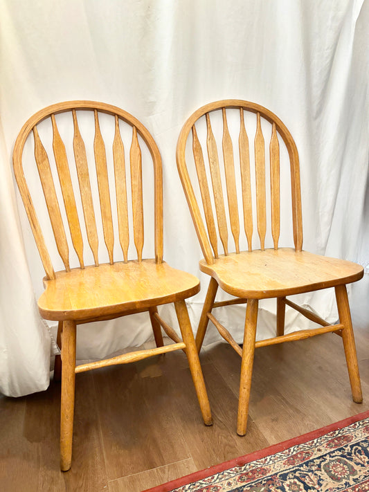 Windsor Style Dining Chairs – Set of 2