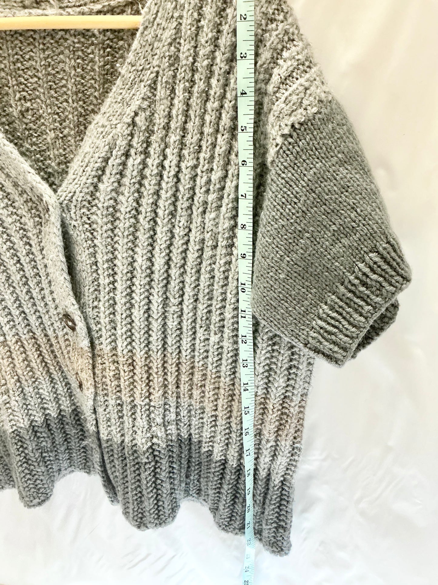 Handmade Knit Button-Up Cardigan