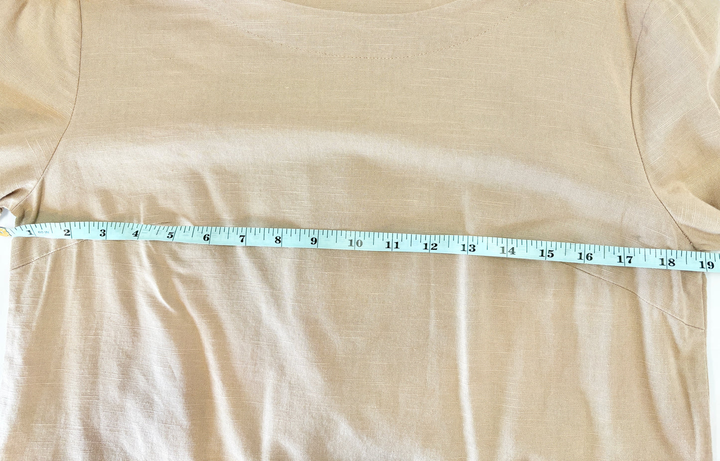 Linen-Cotton Long Sleeve Top