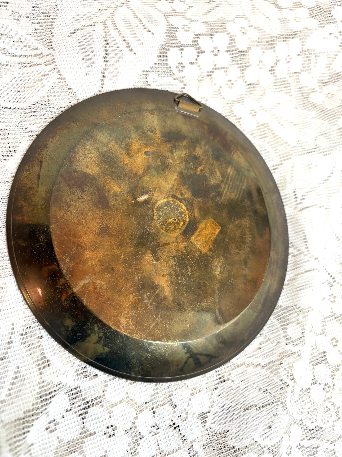 Vintage Brass Rainbow Over Sea Sailboats