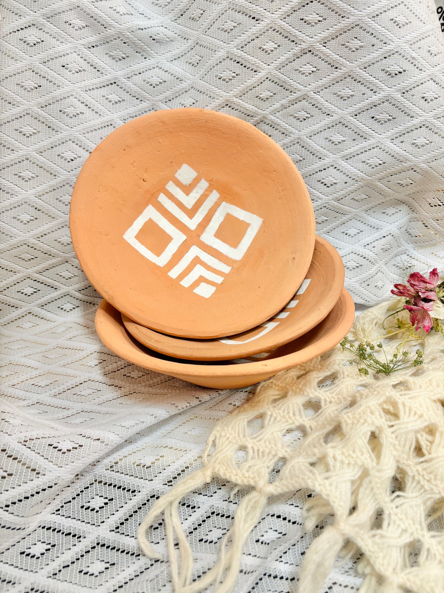 Terracotta Jewelry Trinket Tray