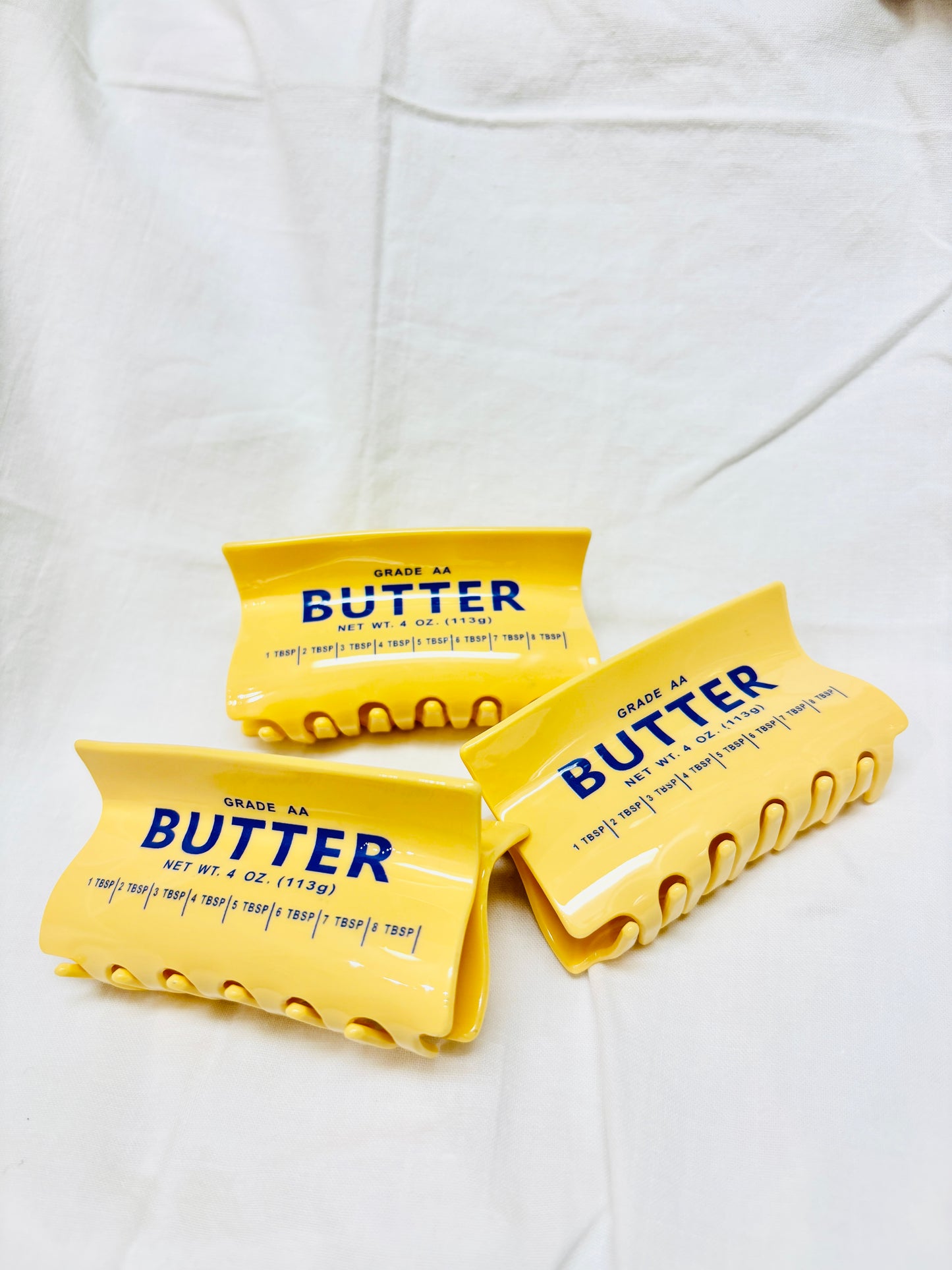 Butter Stick Hair Claw Clip