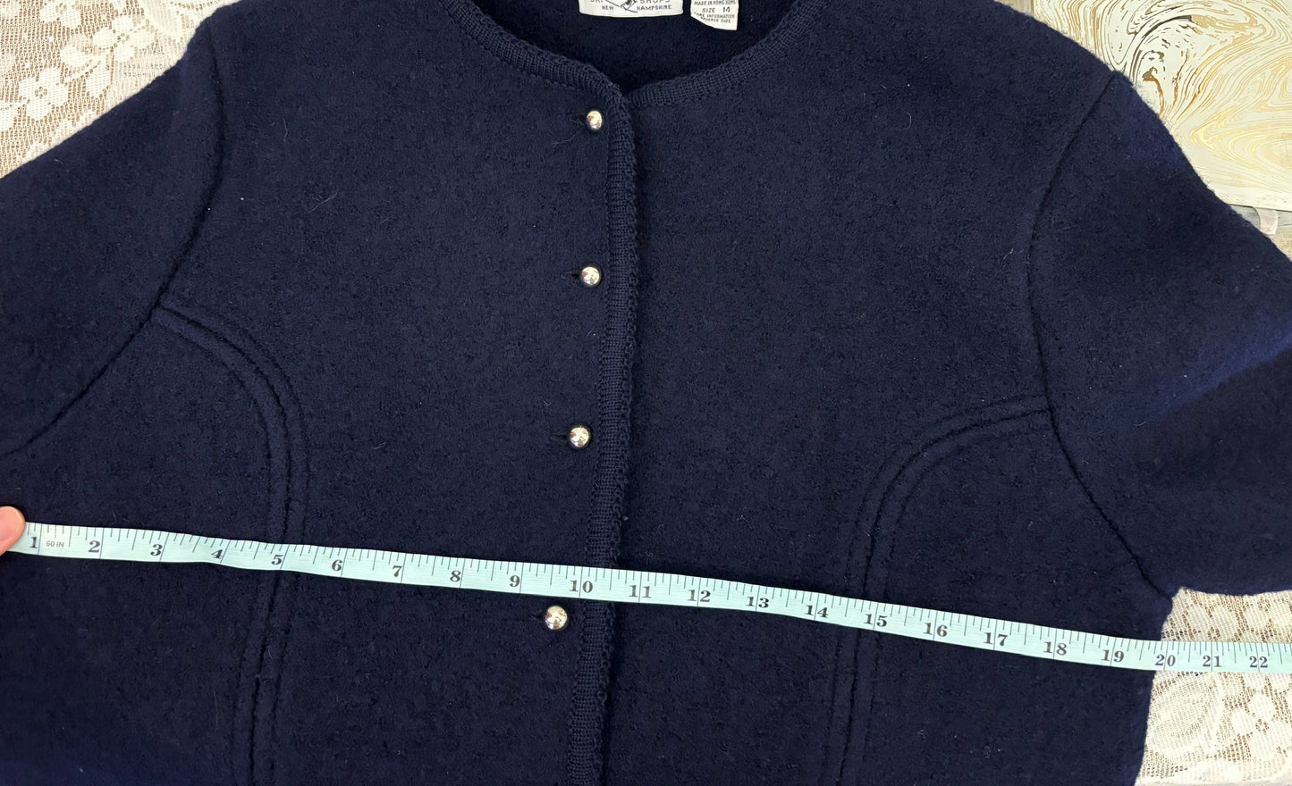 1990s Carroll Reed Wool Knit Cardigan
