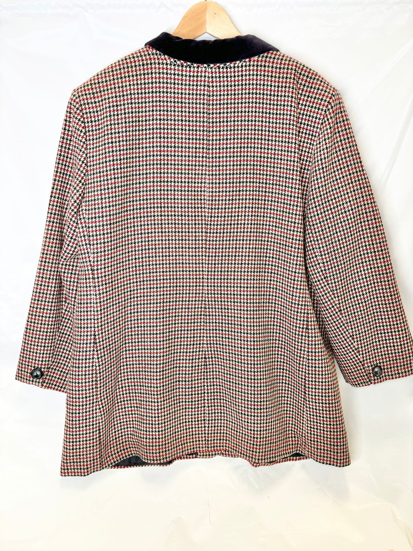 Vintage 1980s houndstooth blazer