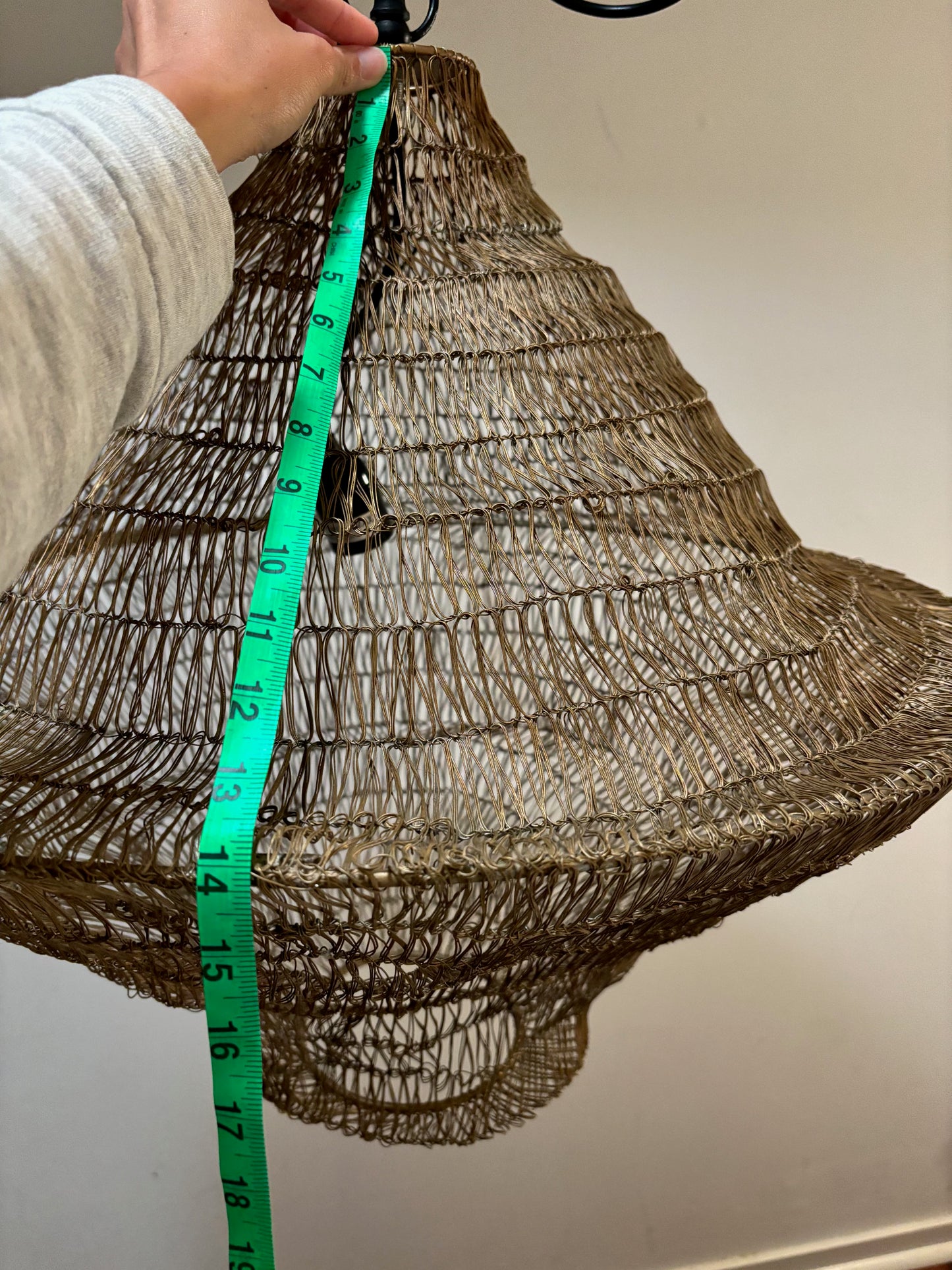 Iron Mesh Chandelier, Tiered
