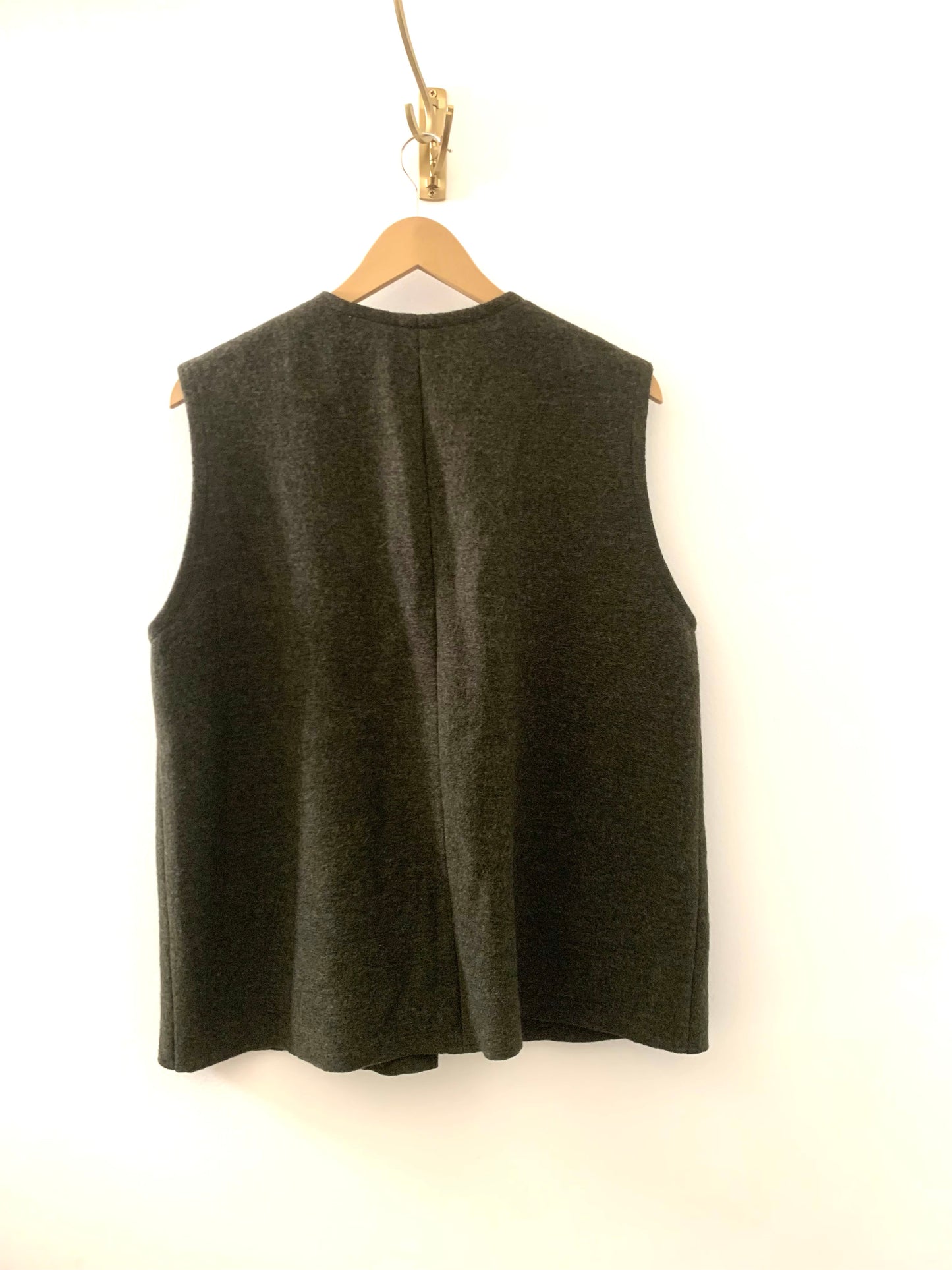 Layer vest in wool cashmere