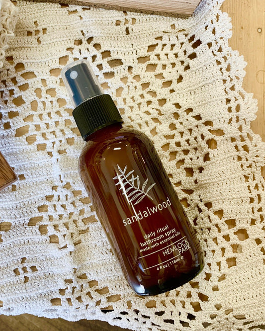 Sandalwood bathroom spray