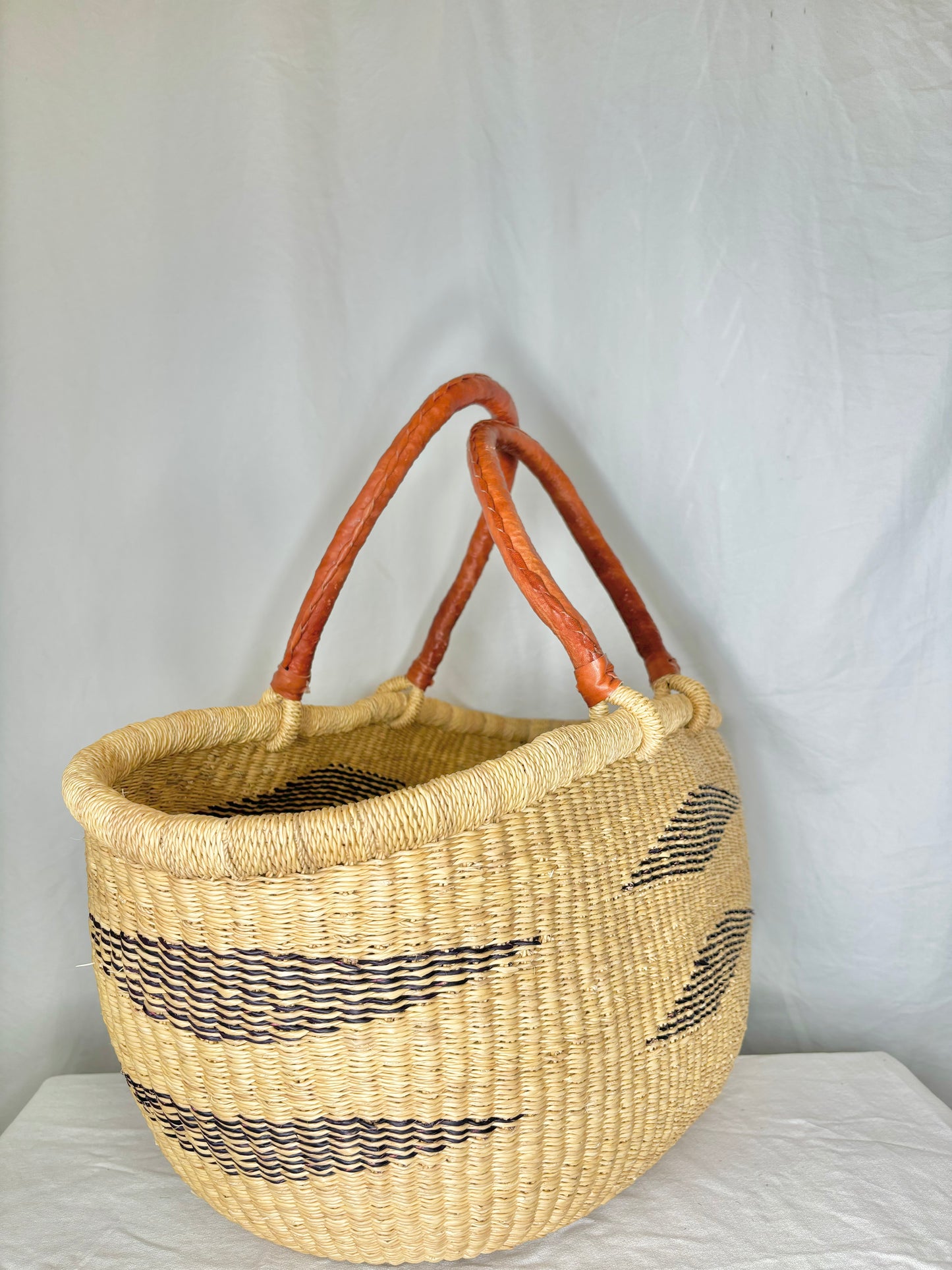 Natural Diamond Woven Basket