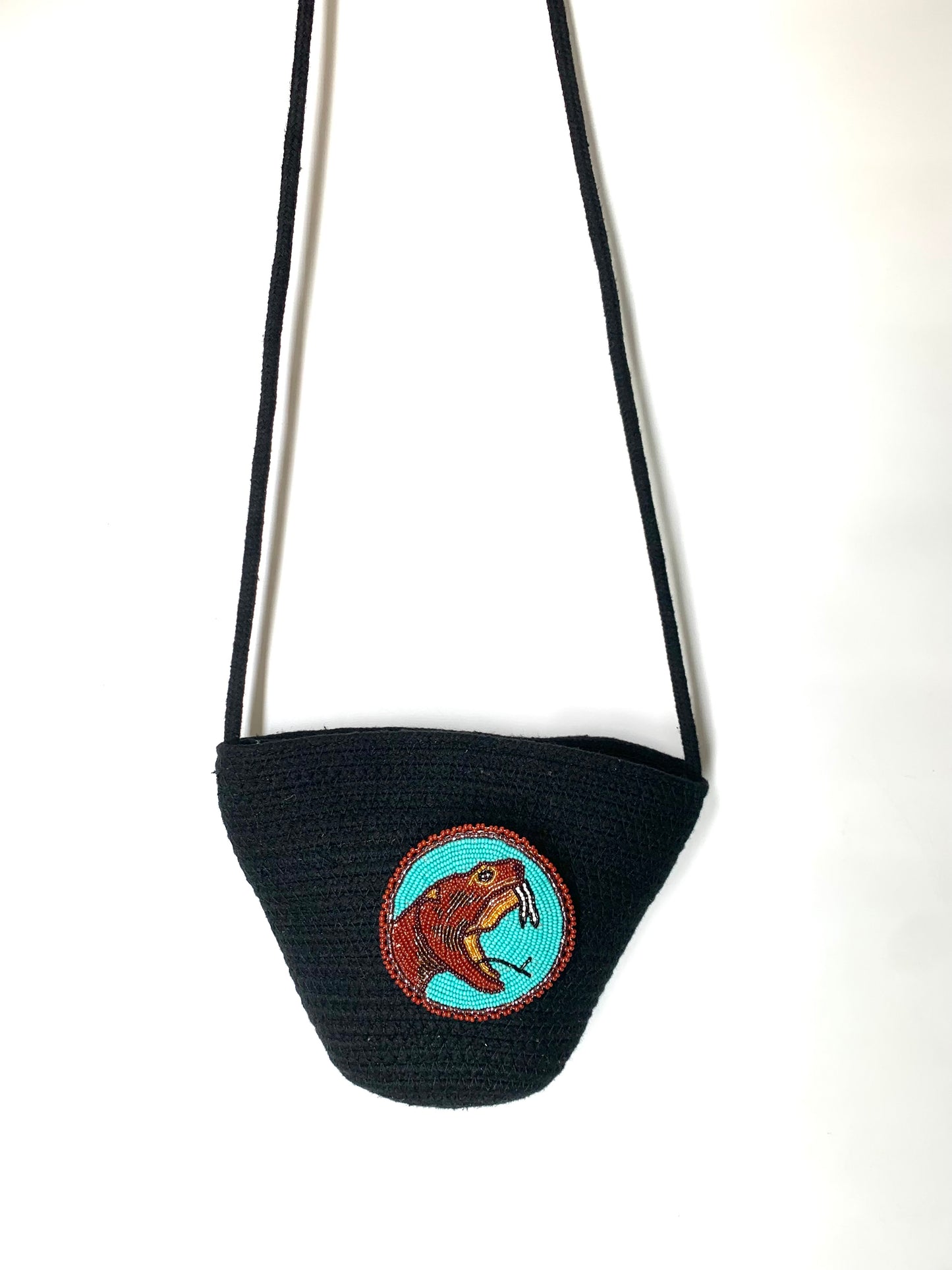 Beaded pouch mini bag