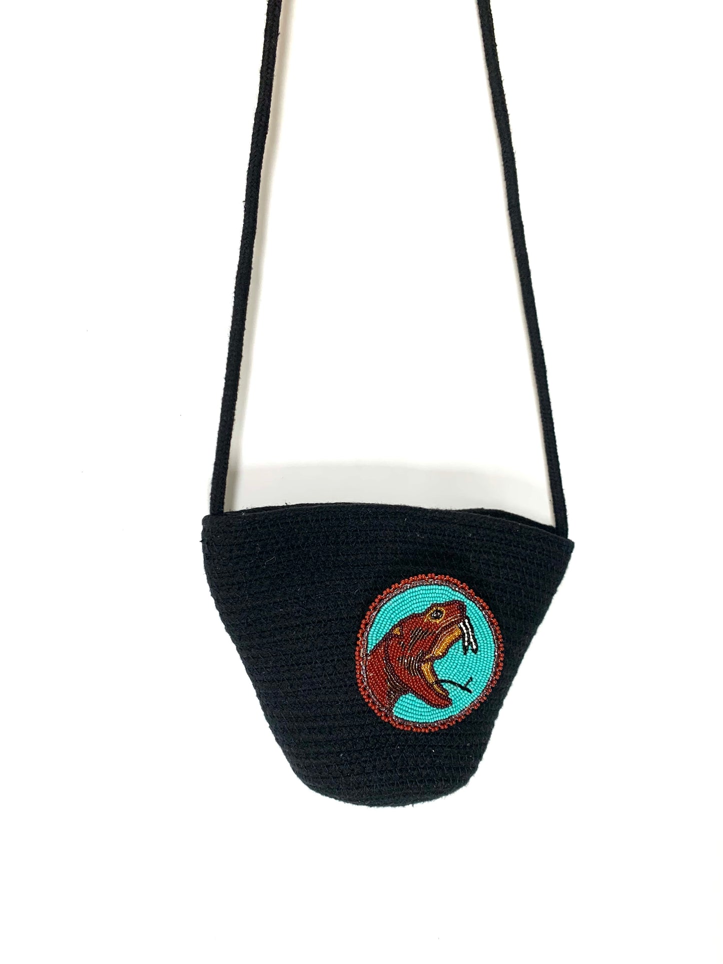 Beaded pouch mini bag