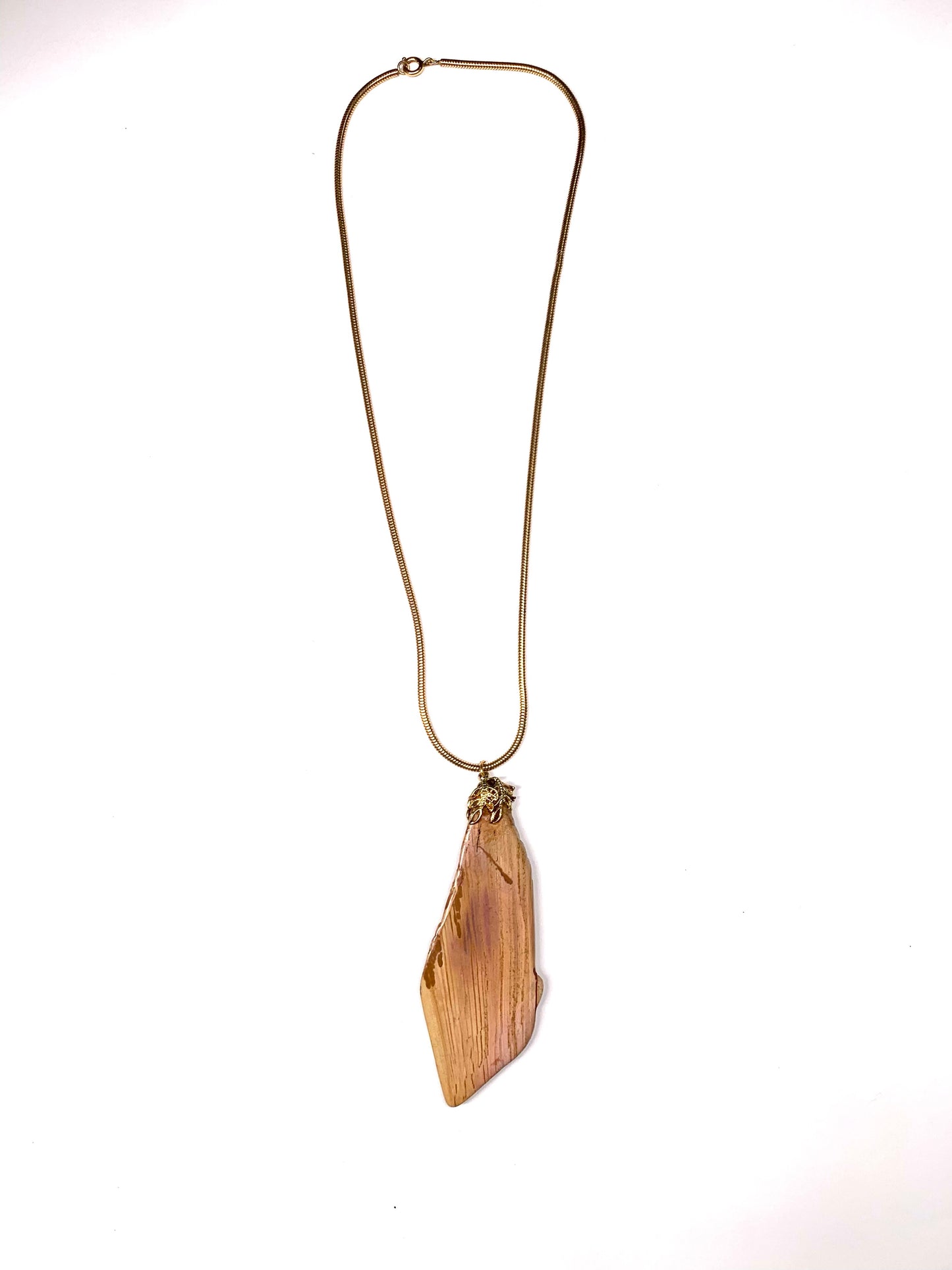 Vintage handmade certified pendant with necklace