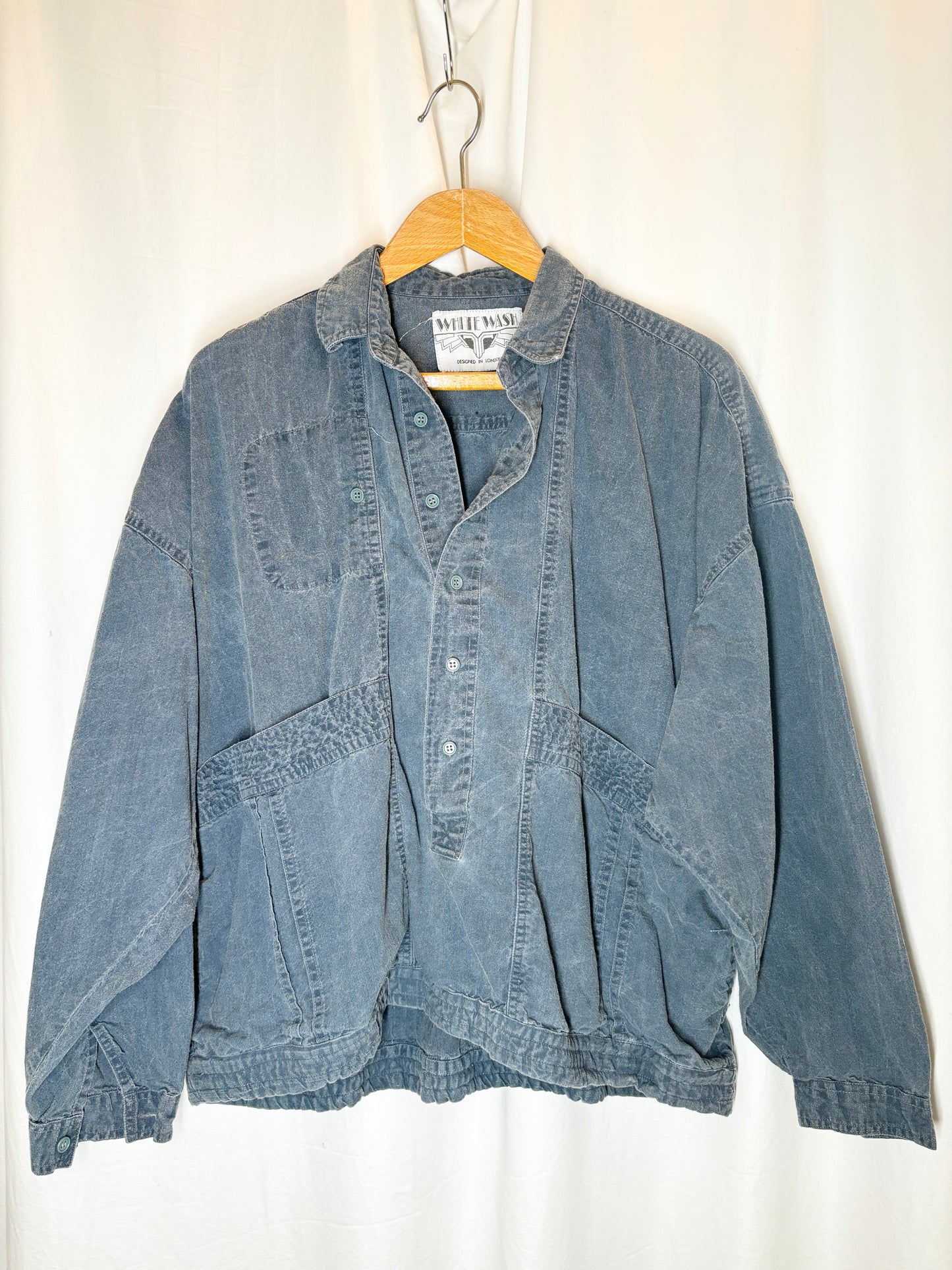 White Wash Oversized Pullover shirt