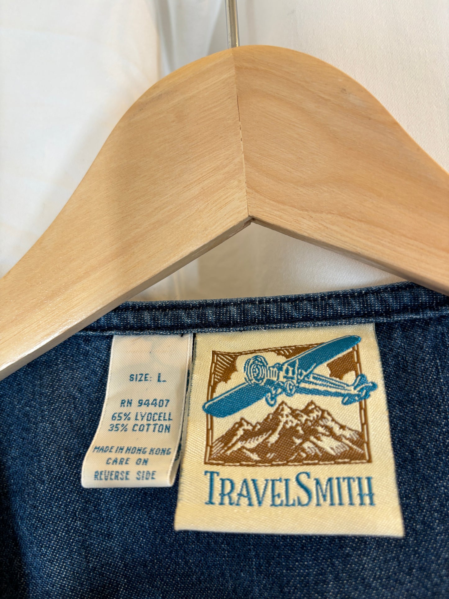 Vintage Travelsmith Denim Vest