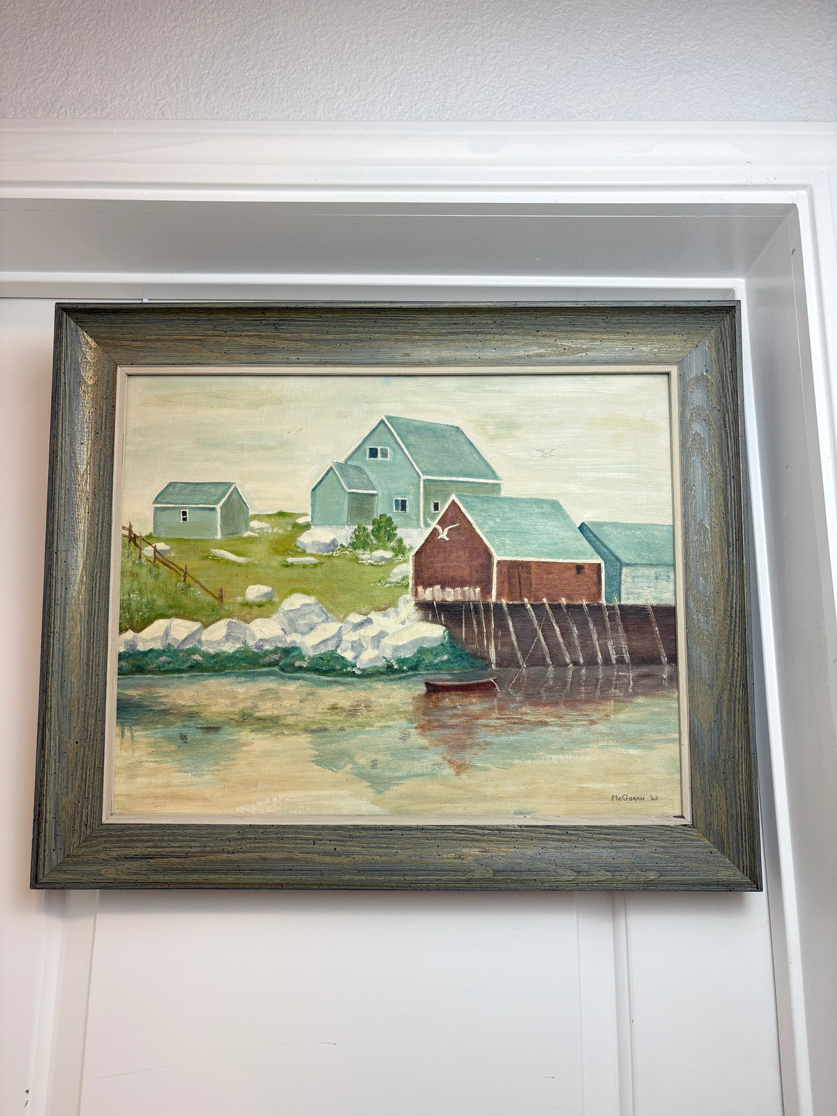 Vintage oil painting by McGann