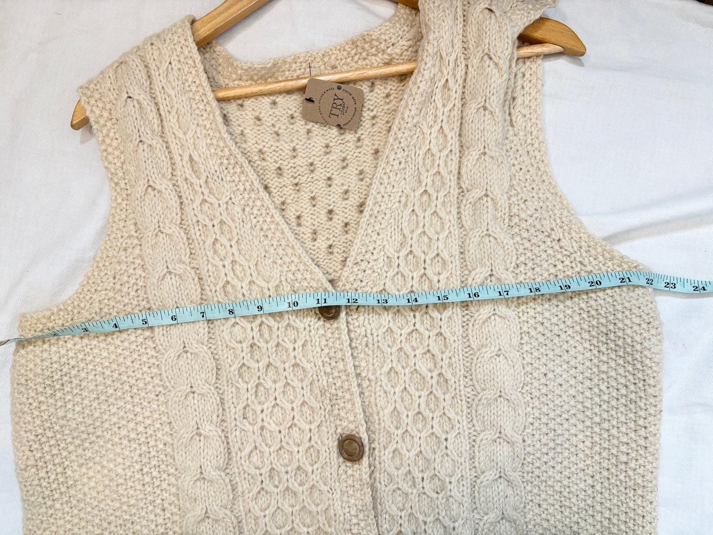 Vintage Hand-Knit  Vest