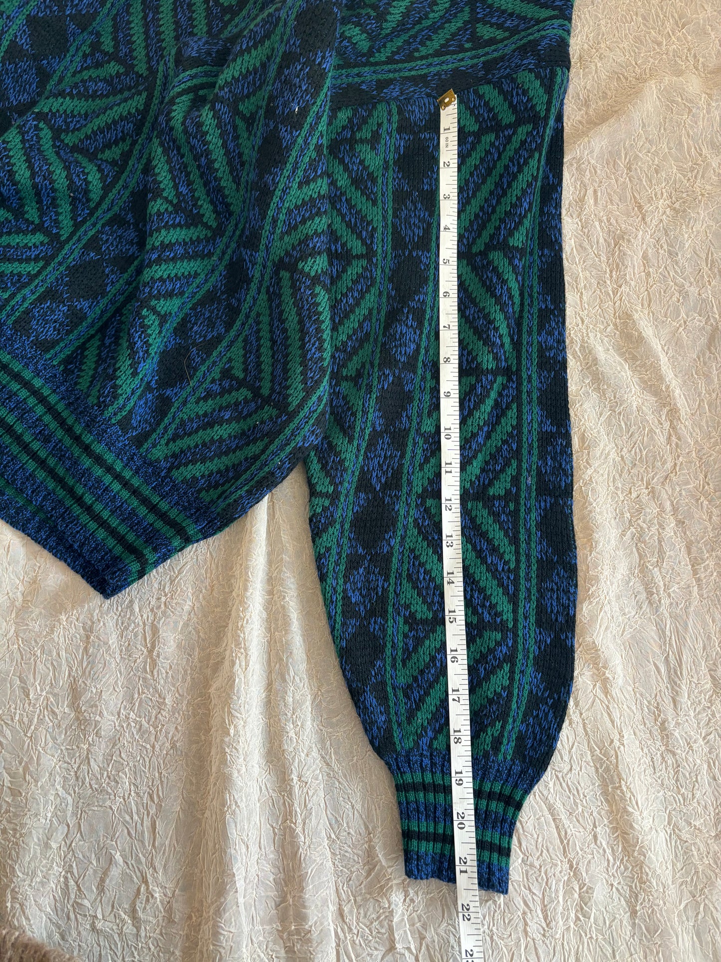 Vintage 80’s Boho Graphic Sweater