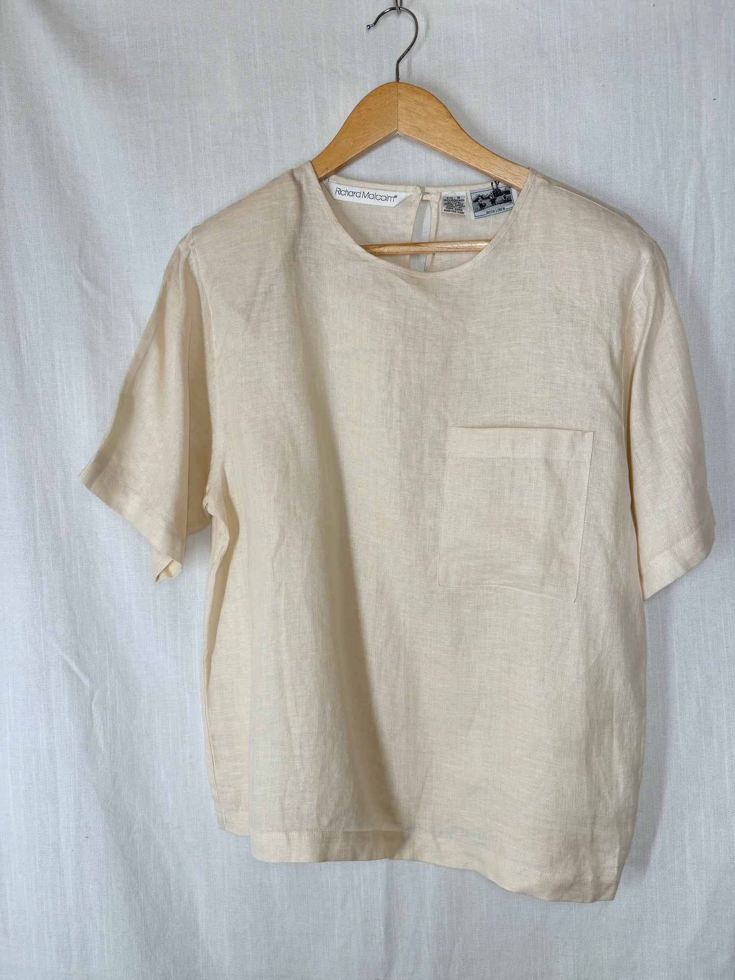 Pure Linen classic  blouse
