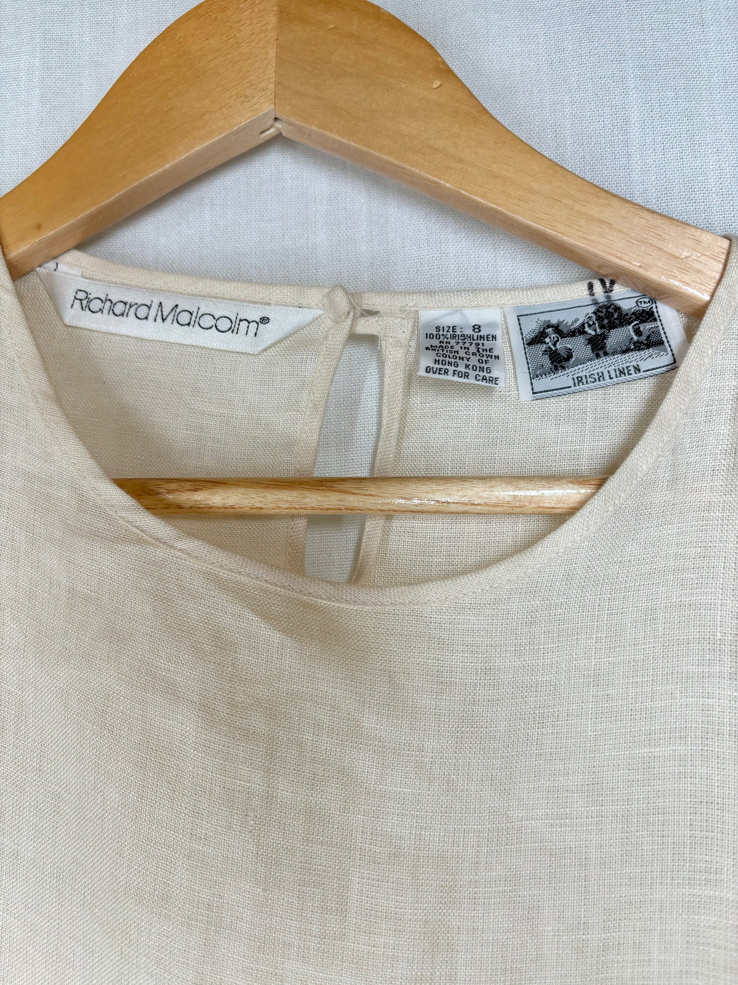 Pure Linen classic  blouse