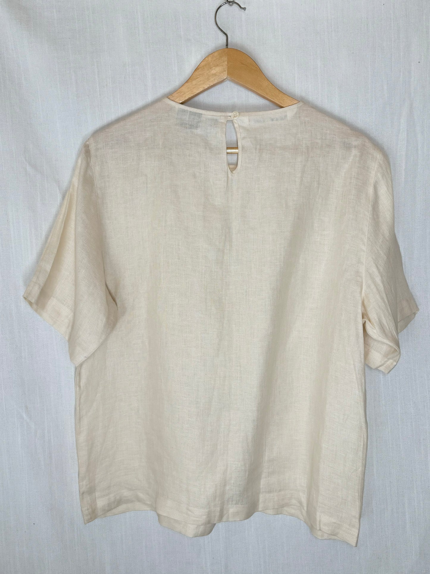 Pure Linen classic  blouse