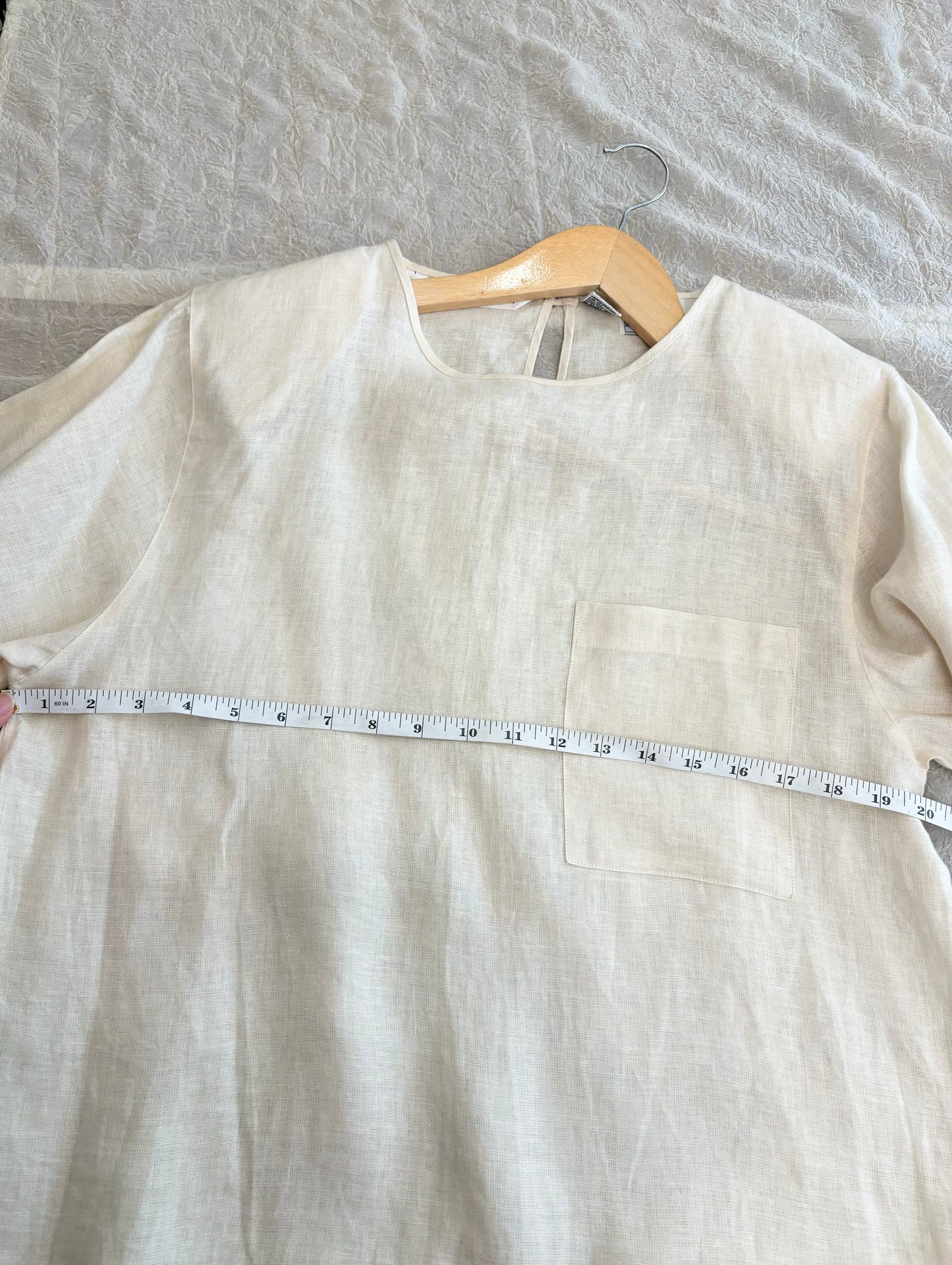 Pure Linen classic  blouse