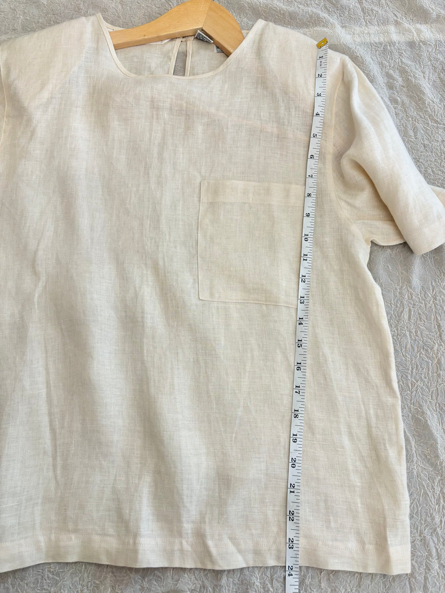 Pure Linen classic  blouse