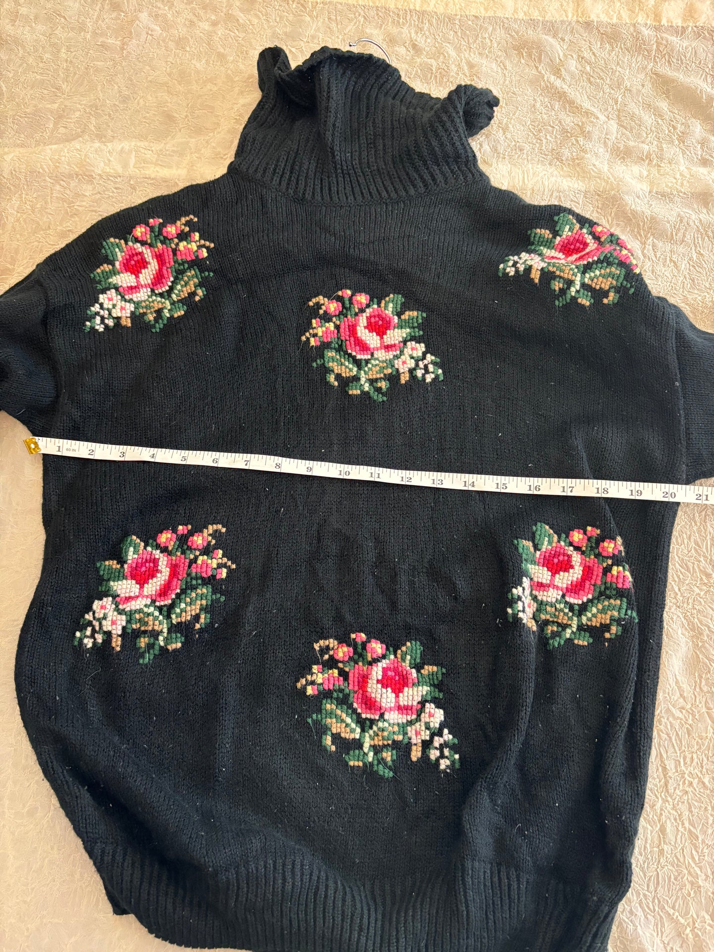 Adorable Vintage Rose Sweater