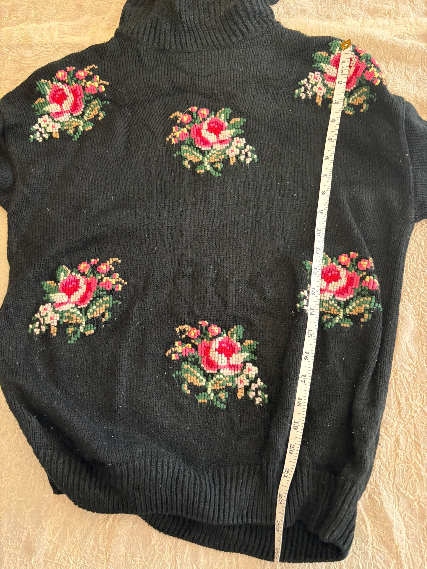 Adorable Vintage Rose Sweater
