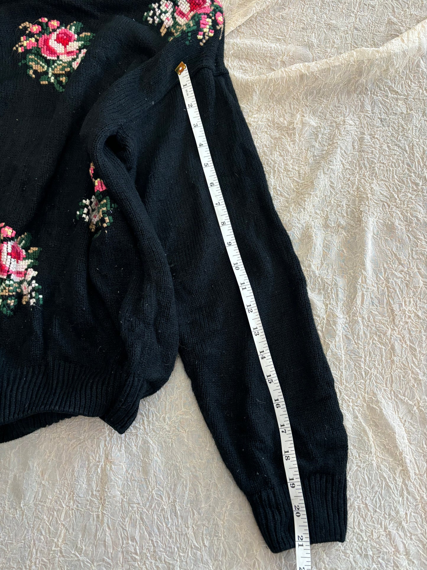 Adorable Vintage Rose Sweater