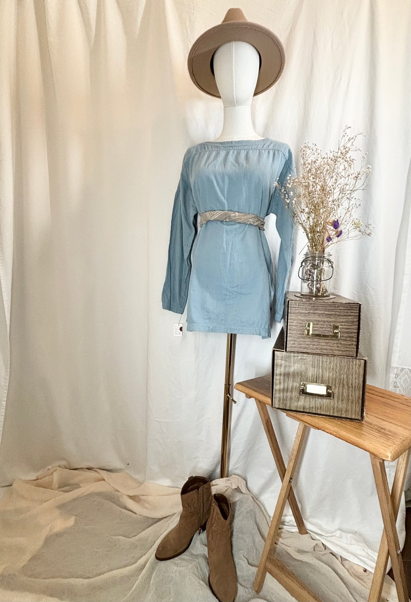 Timeless Blue Wash blouse