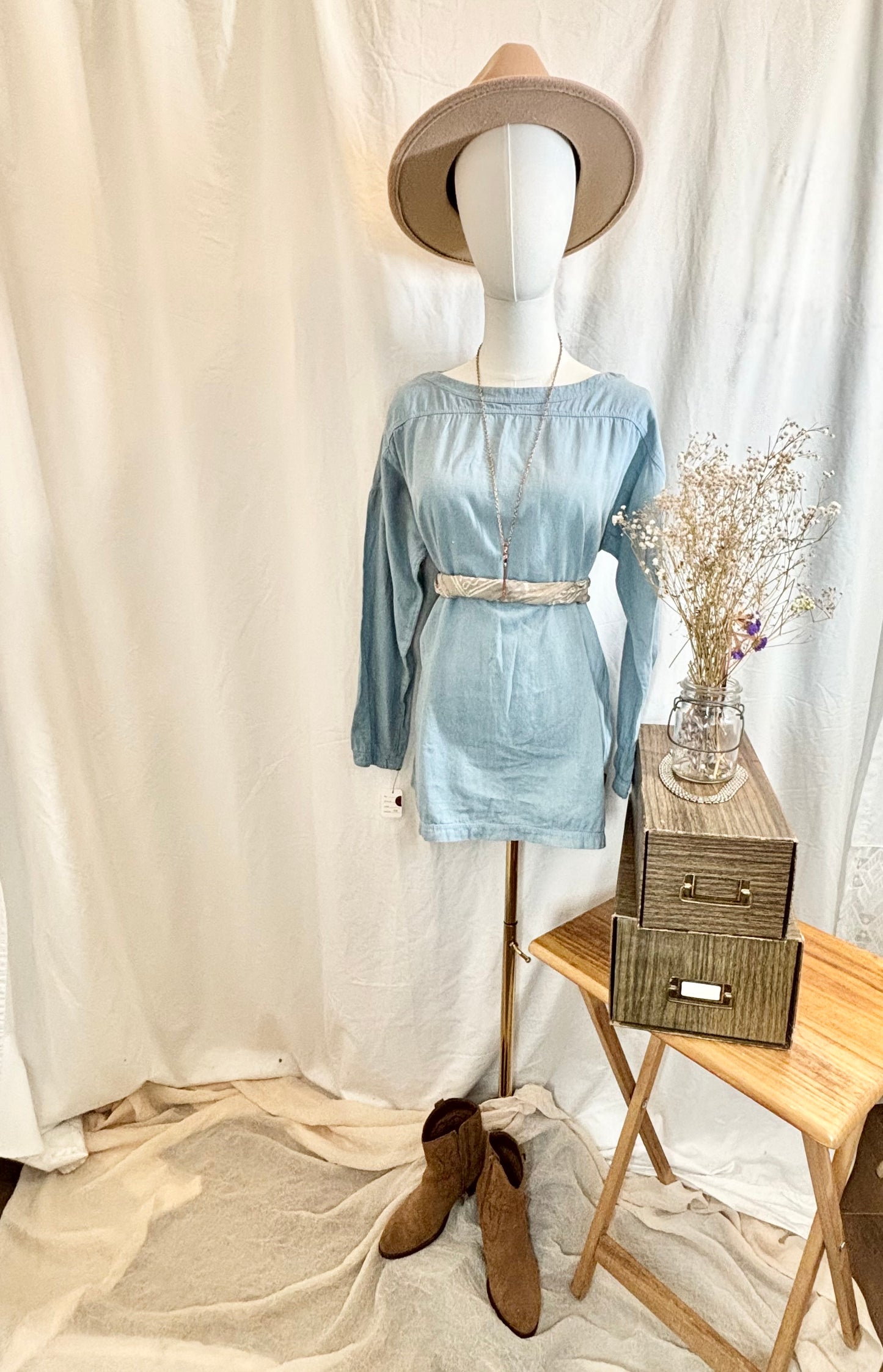 Timeless Blue Wash blouse