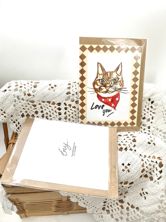 Cat lovers greeting card