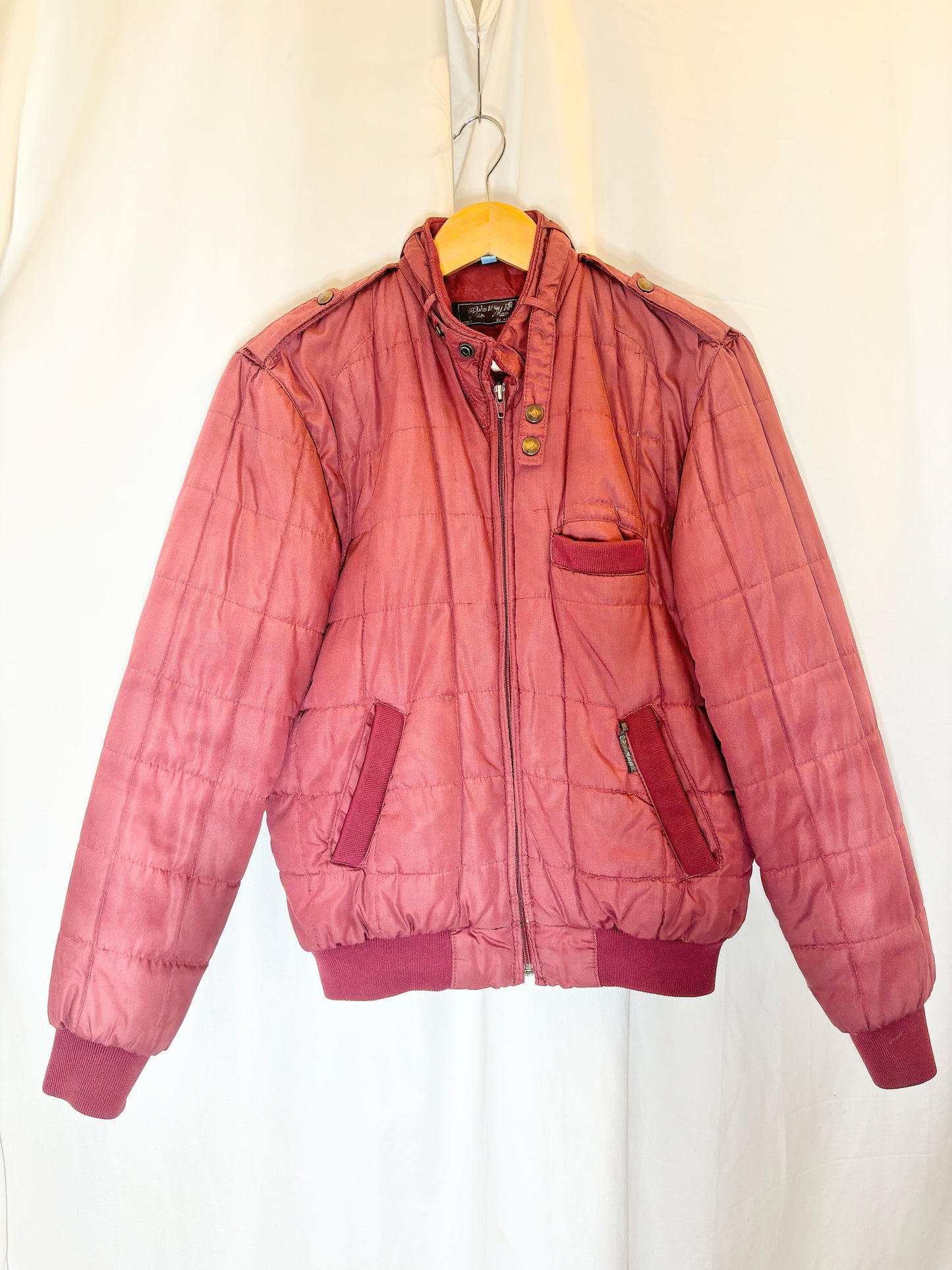 Vintage quilted bomber jacket S